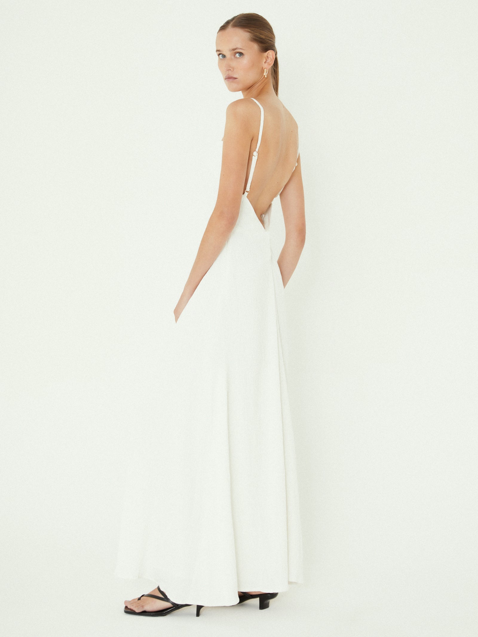 Georgia Maxi Dress in White