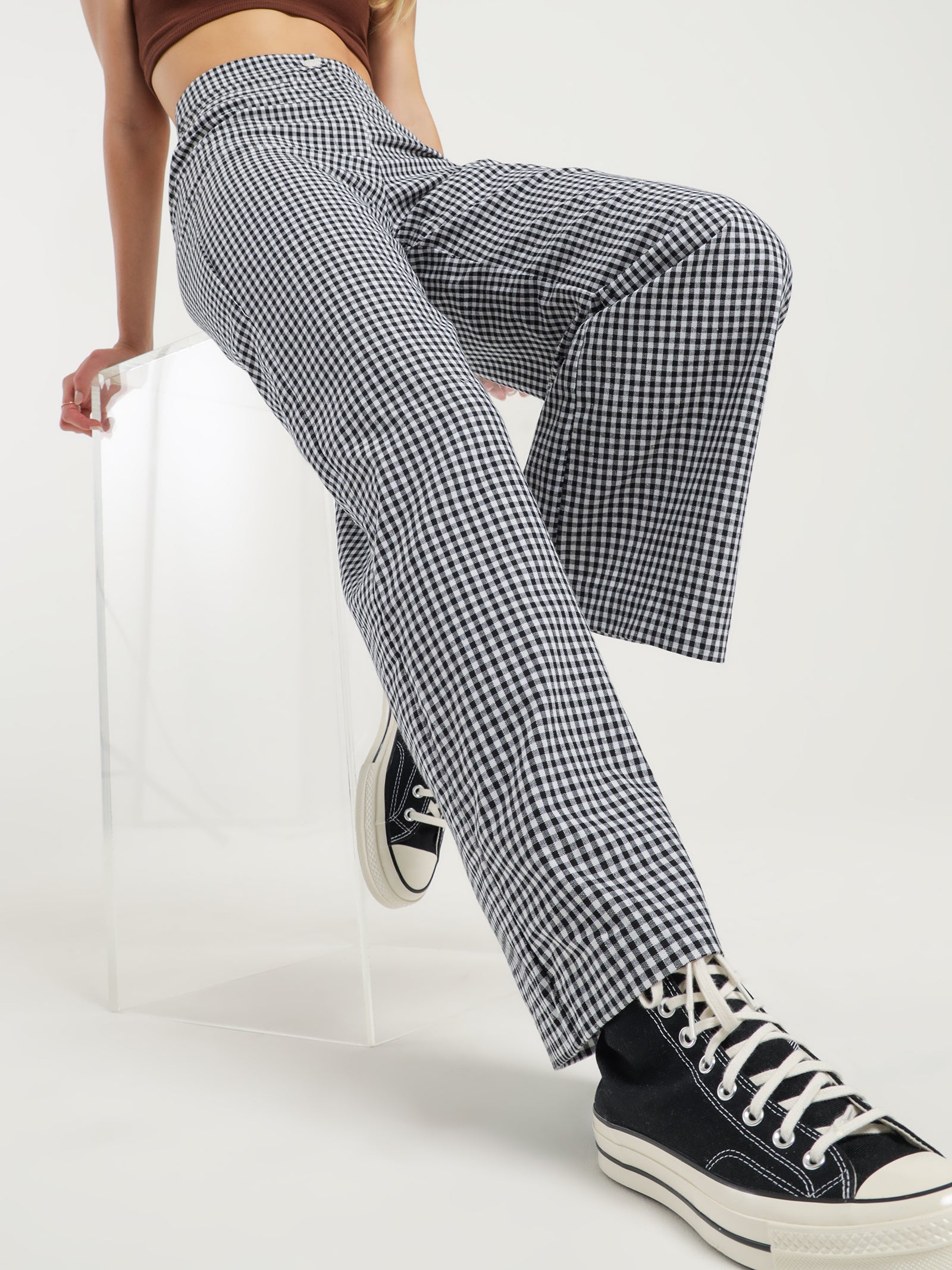 Tully Pants in Black Gingham