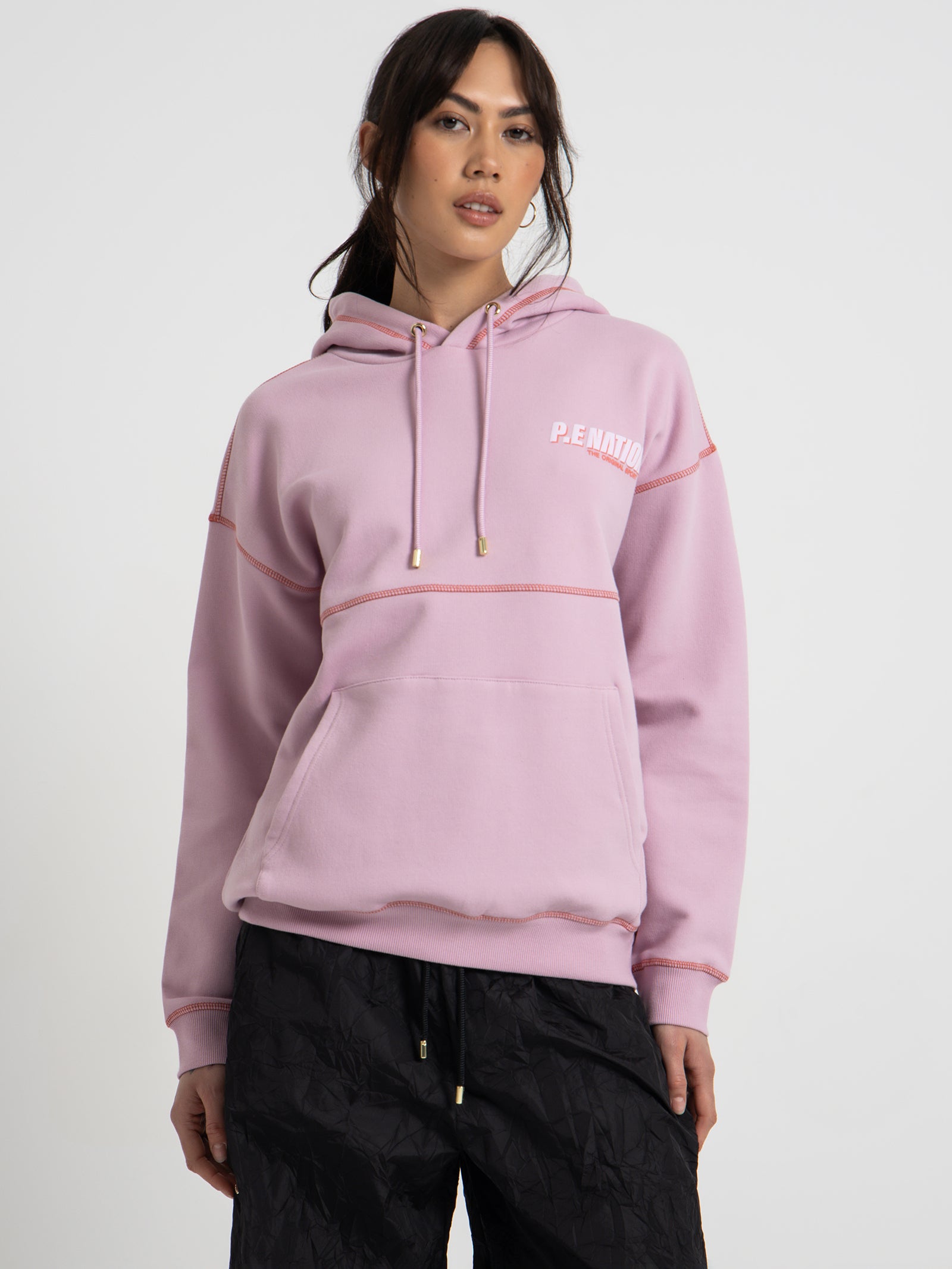 Block Solo Hoodie in Fragrant Lilac