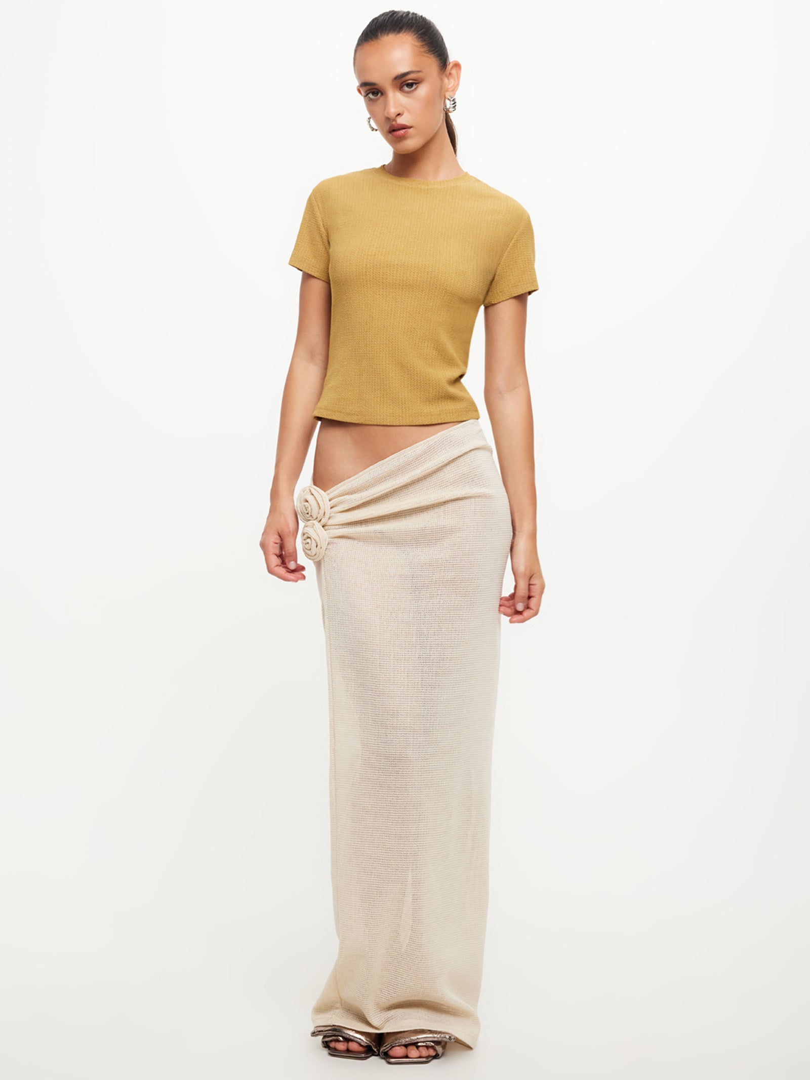 Soul Mate Maxi Skirt in Cream