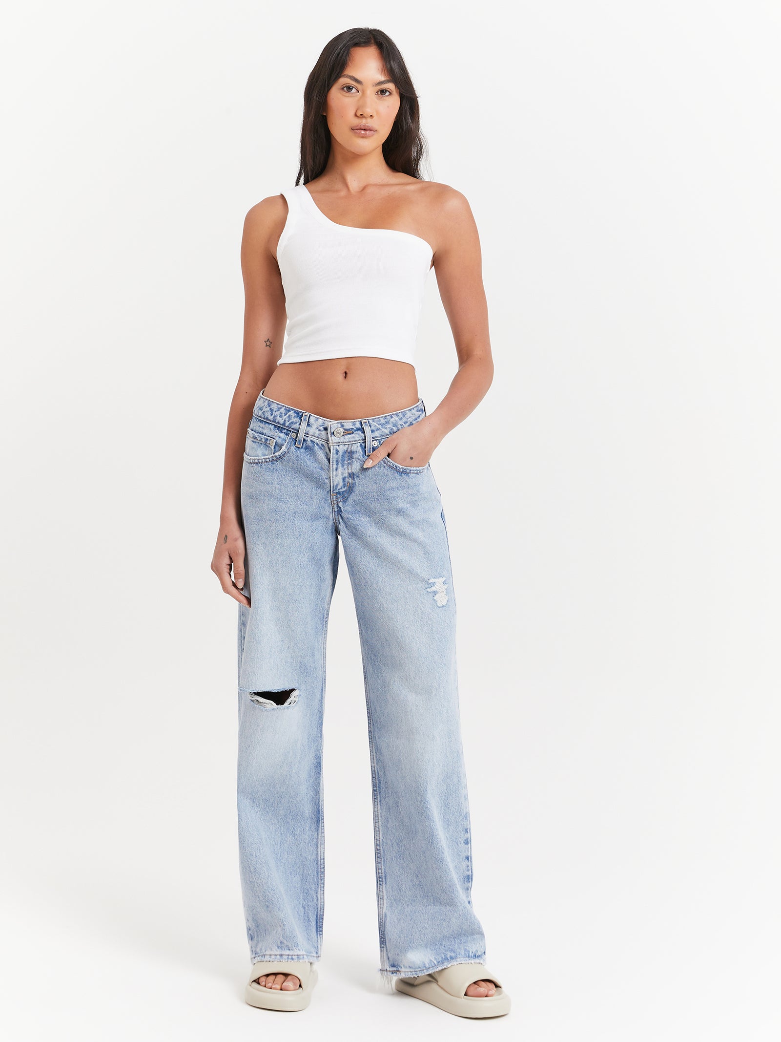 Jordan Asymmetrical Top in White