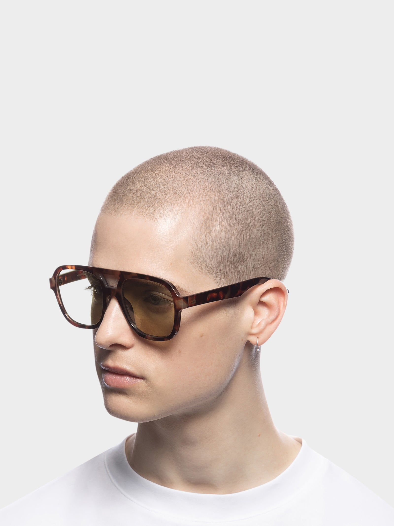 Whirlpool Sunglasses in Dark Tort Khaki Tint