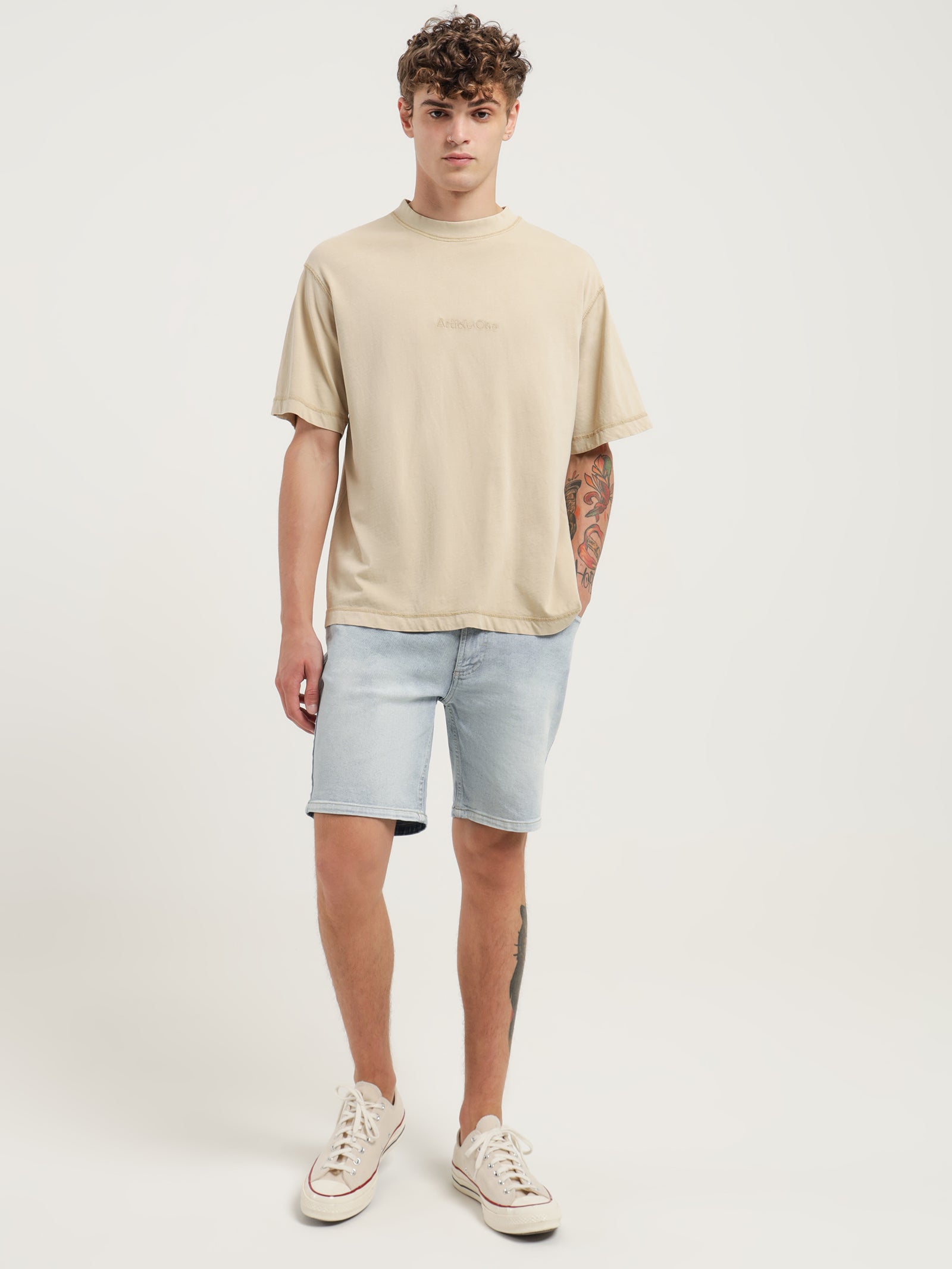 Tonal Logo T-Shirt in Honey