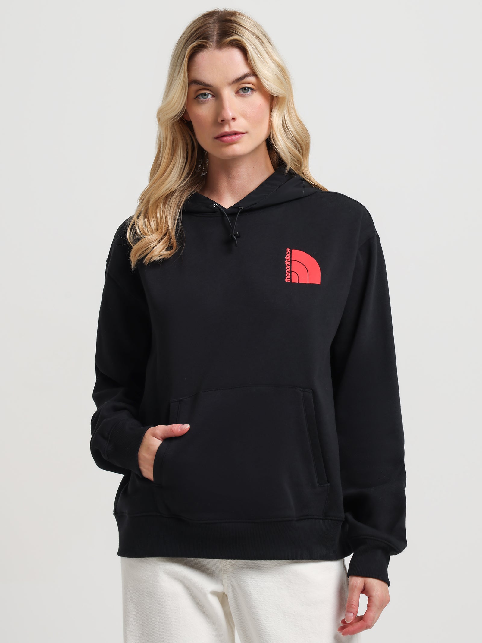 Coords Hoodie in TNF Black & Pink