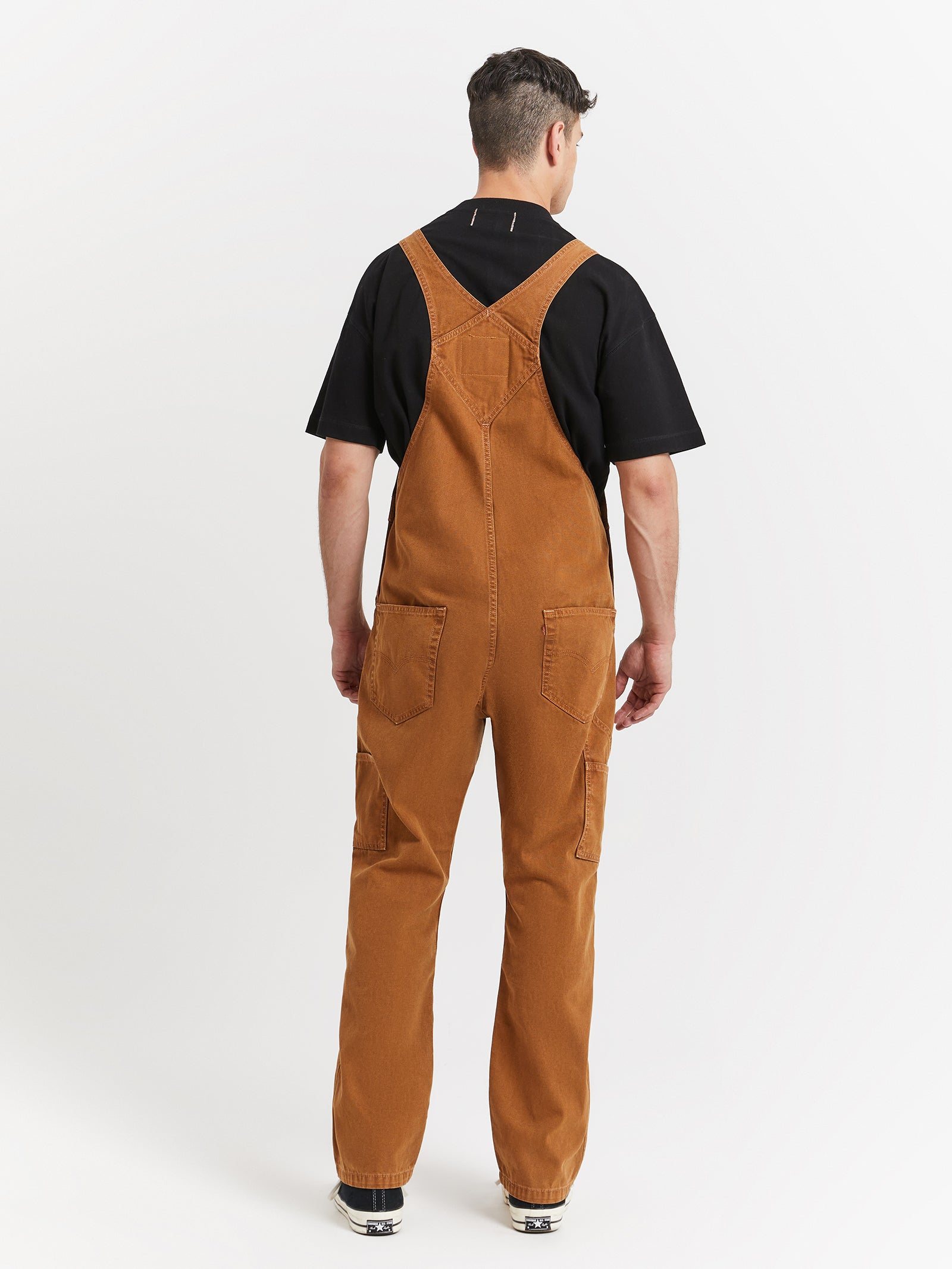 Red Tab Overalls in Dark Ginger