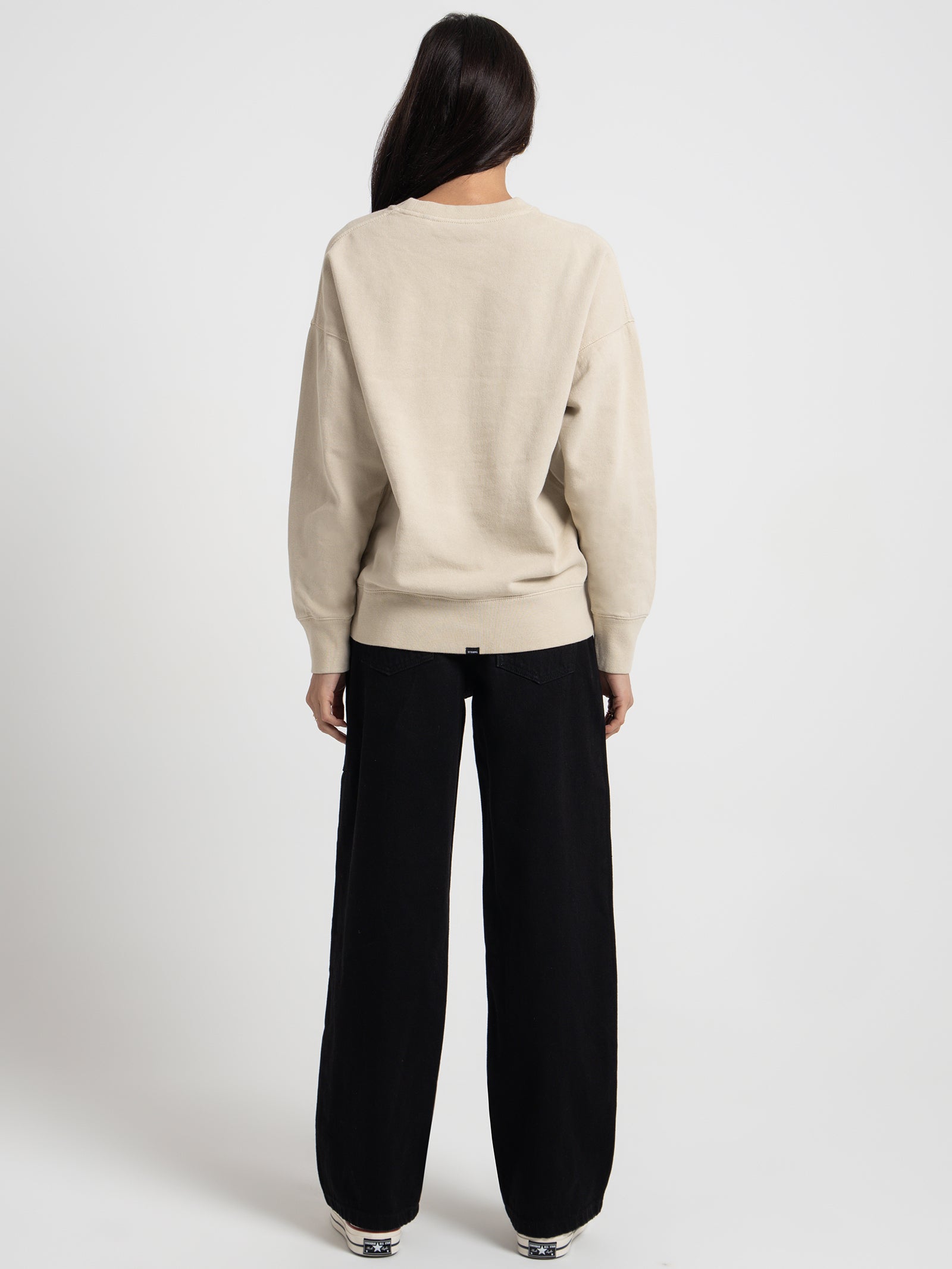 Minimal Slouch Crew in Oatmeal