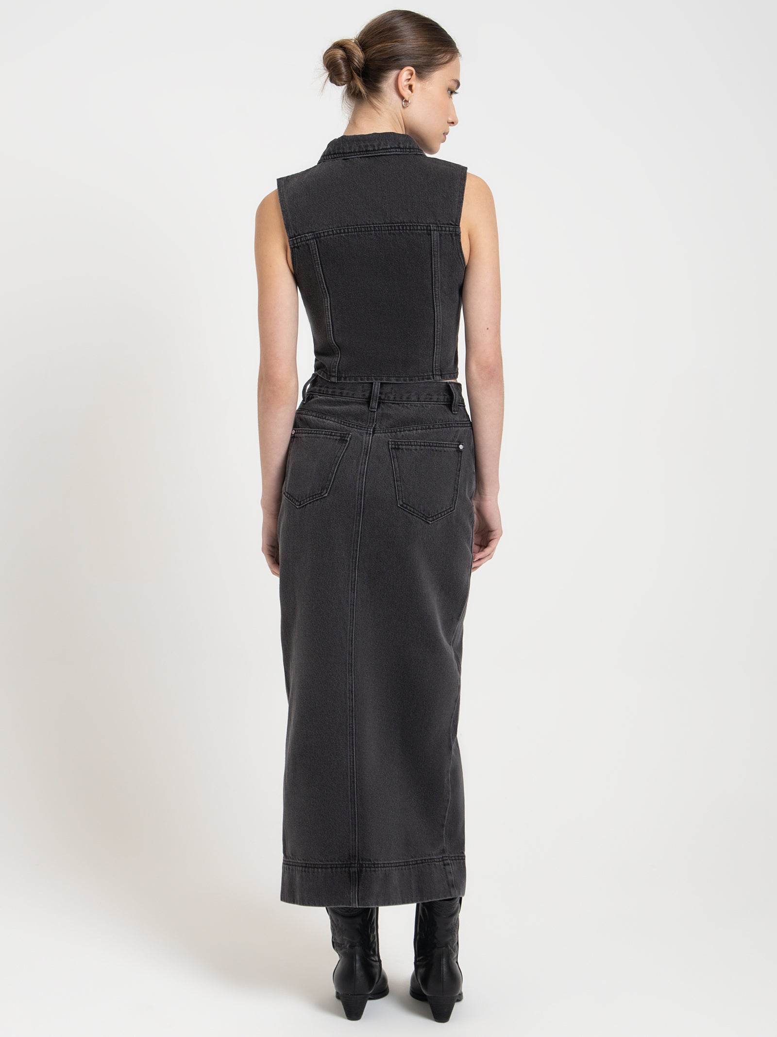 Courtney Maxi Skirt in Nightshadow