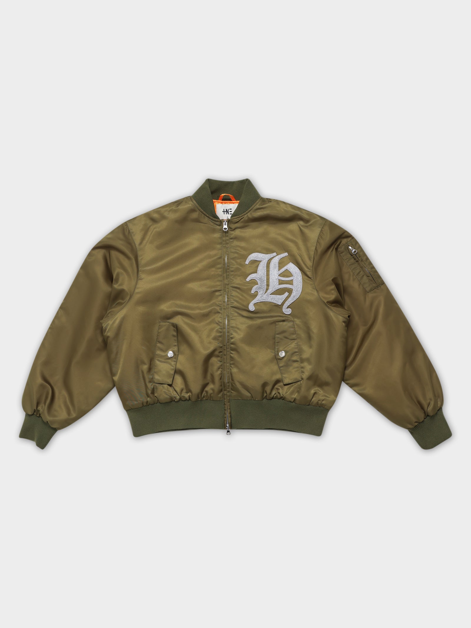 Womens Harvard Bomber in Olive