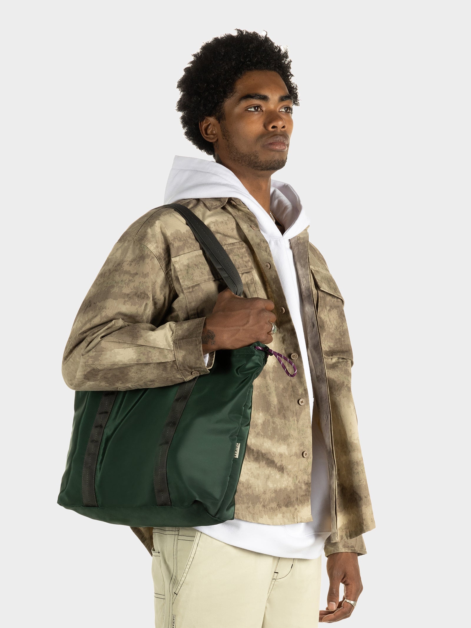 Flanker Tote Bag in Green