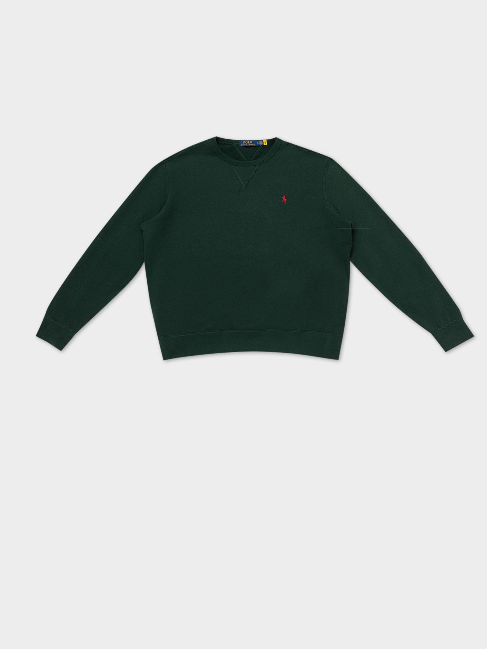 Vintage Fleece Crew Sweat in College Green