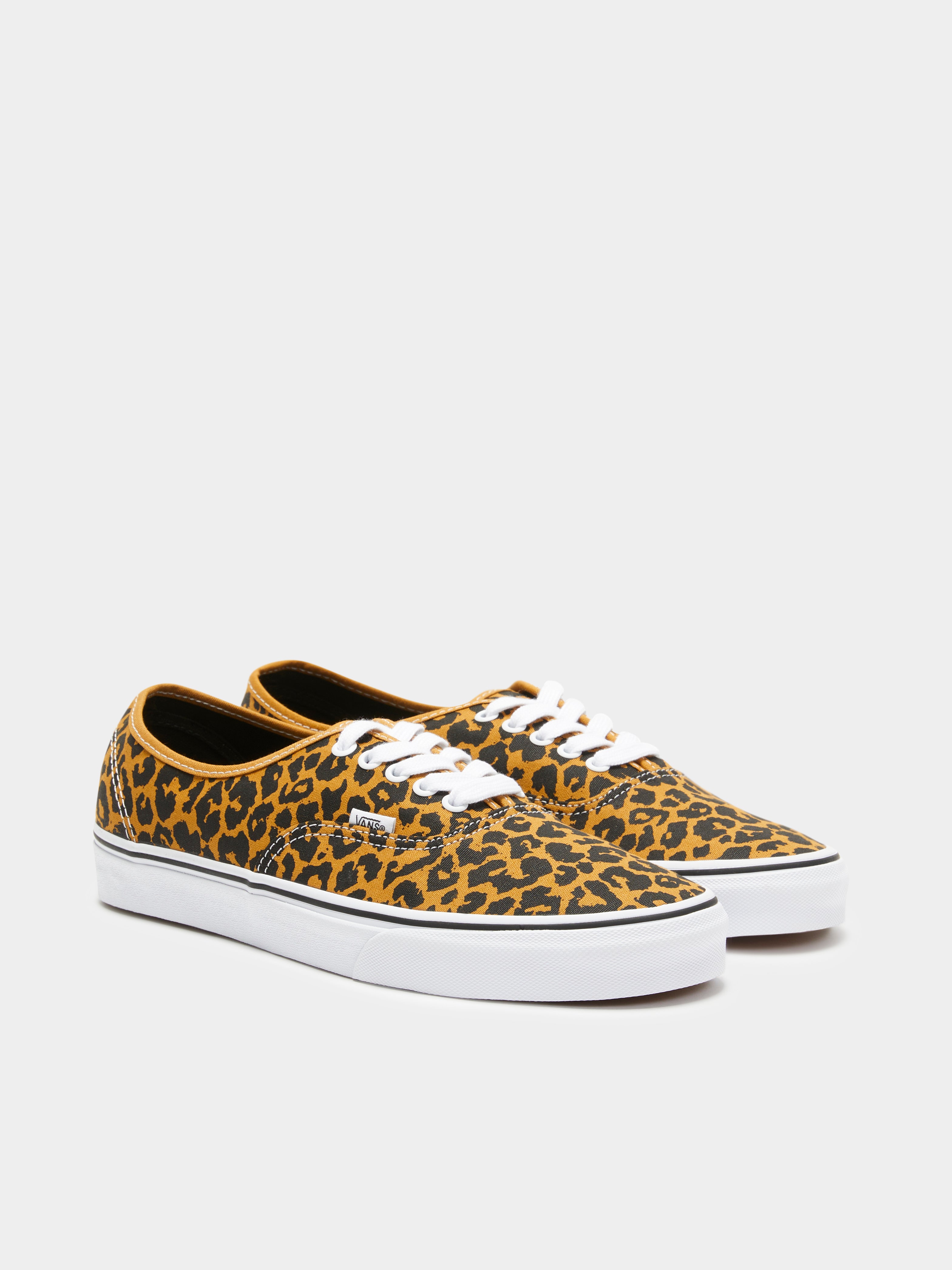 Unisex Authentic Leopard Sneakers in Leopard Black & White