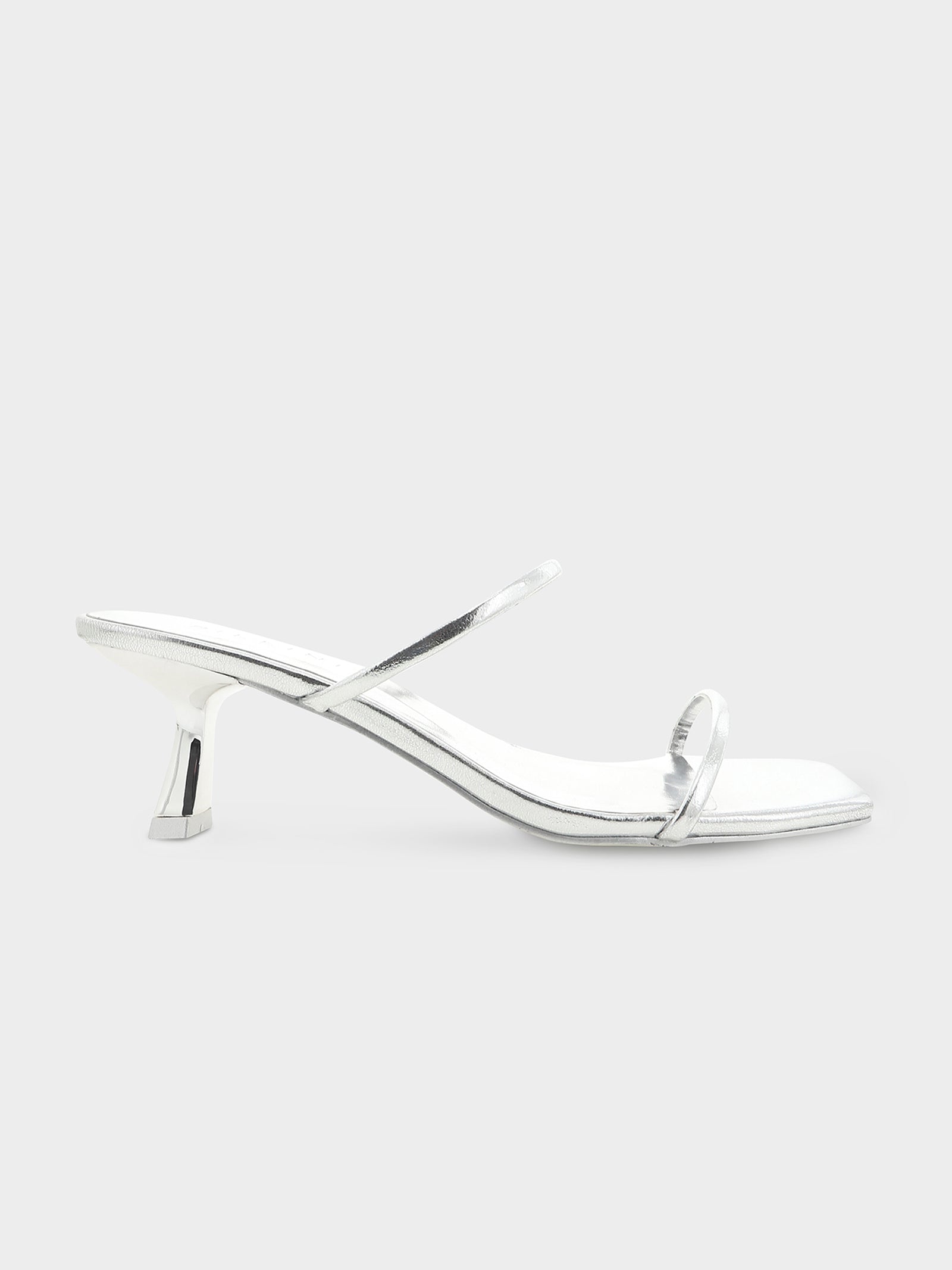 Mavise Heels in Silver Metallic