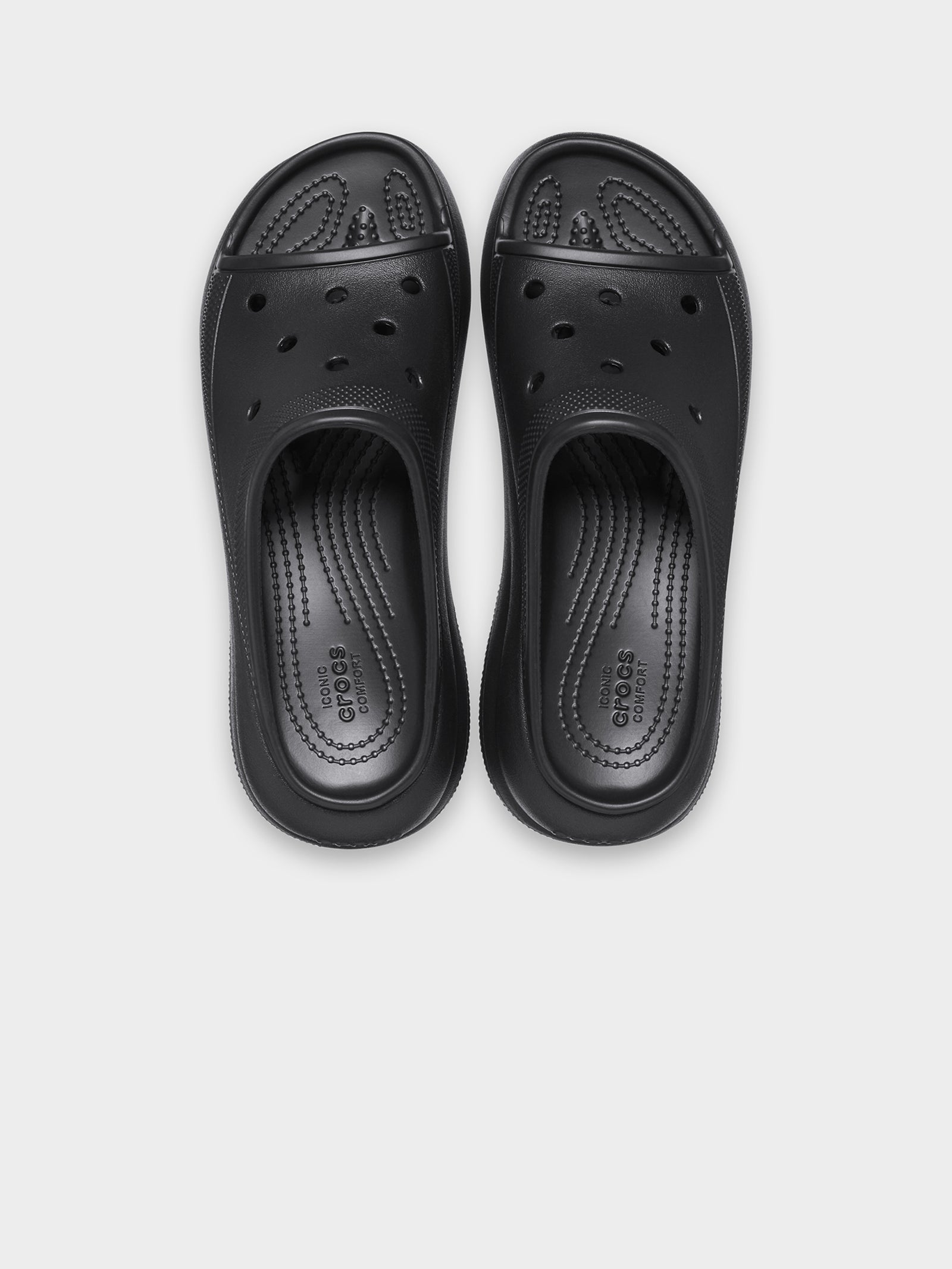 Crush Platform Slides in Black