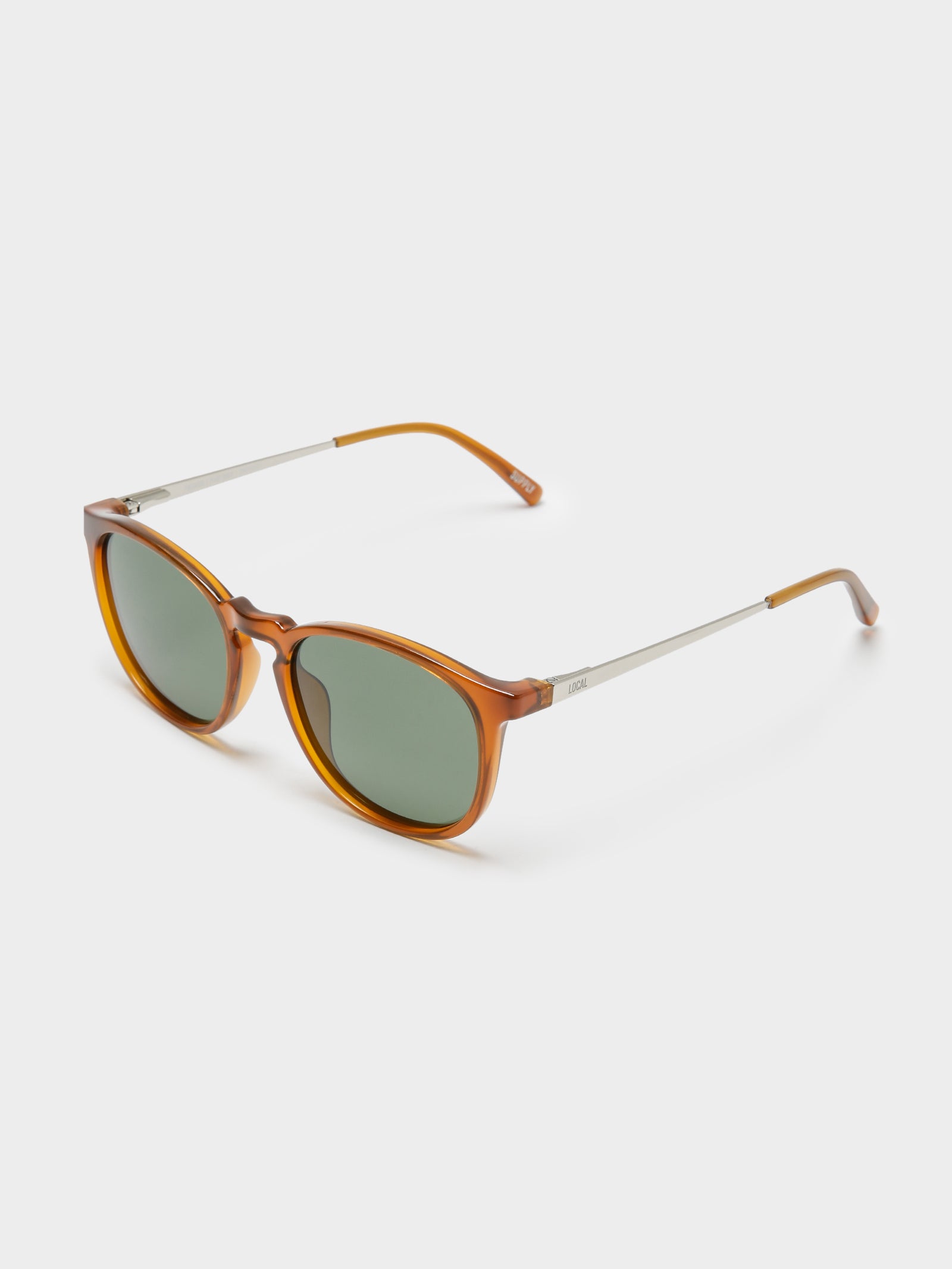 Per Sunglasses in Caramel & Green