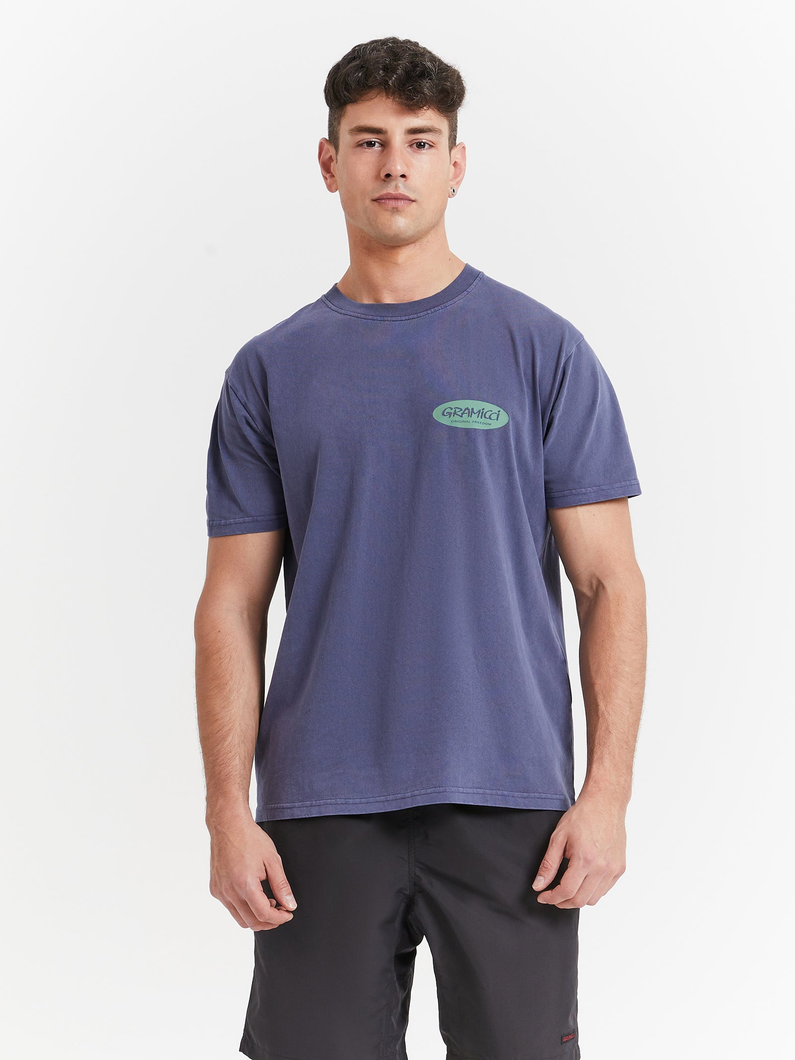 Original Freedom Oval T-Shirt in Navy Pigment