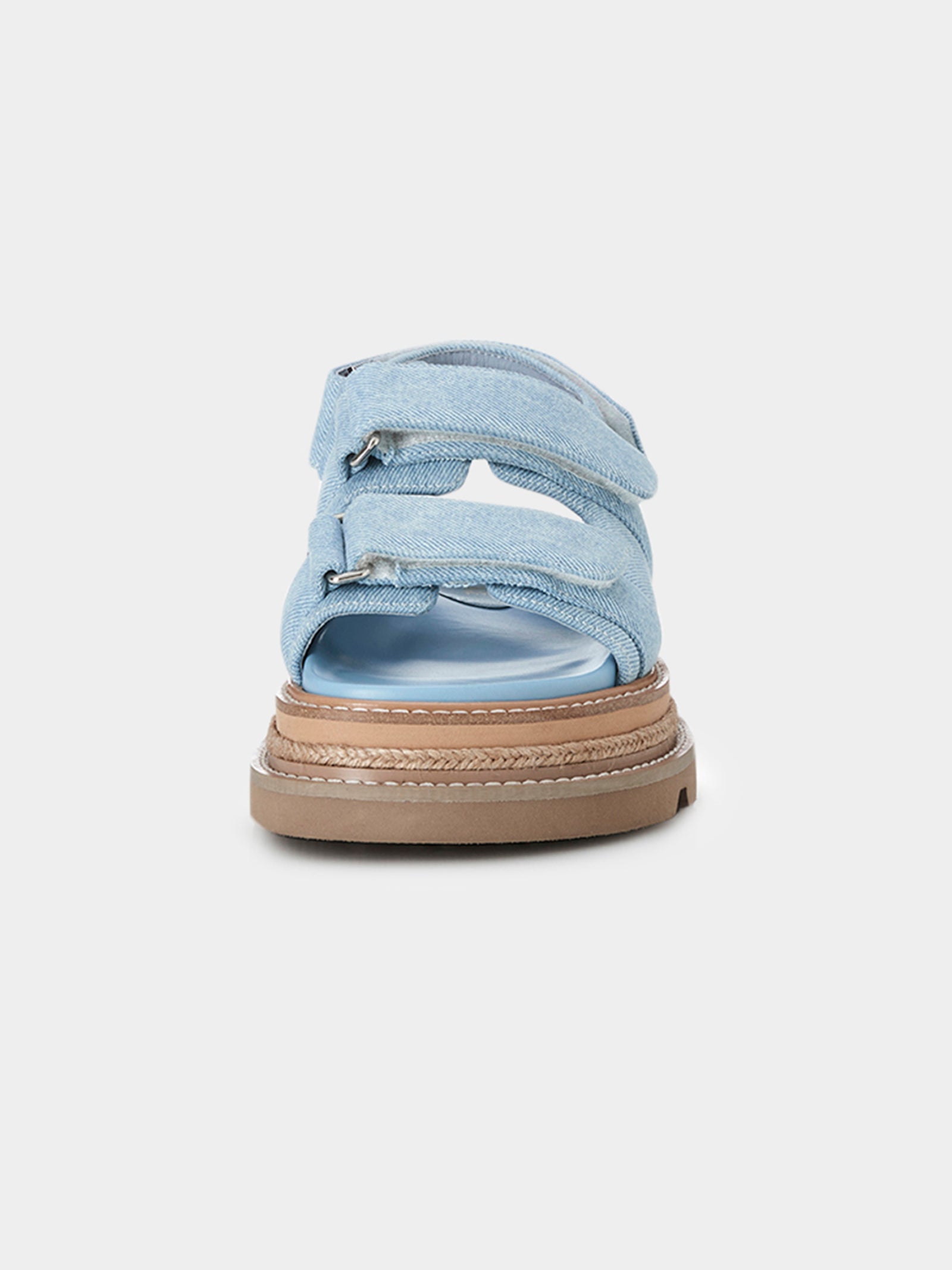 Veda Sandals in Light Denim