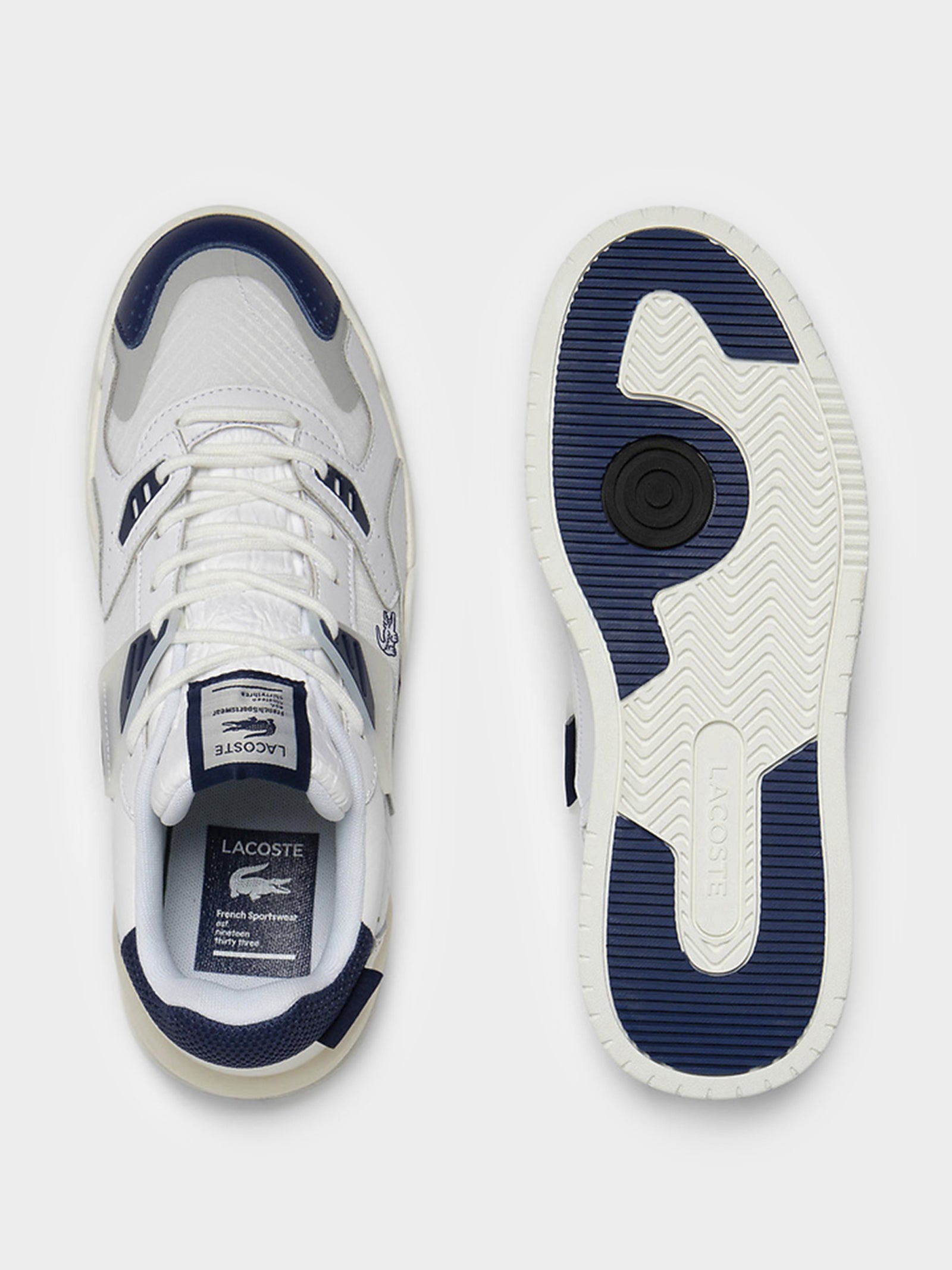 Mens LT Court 125 Sneakers in White & Navy