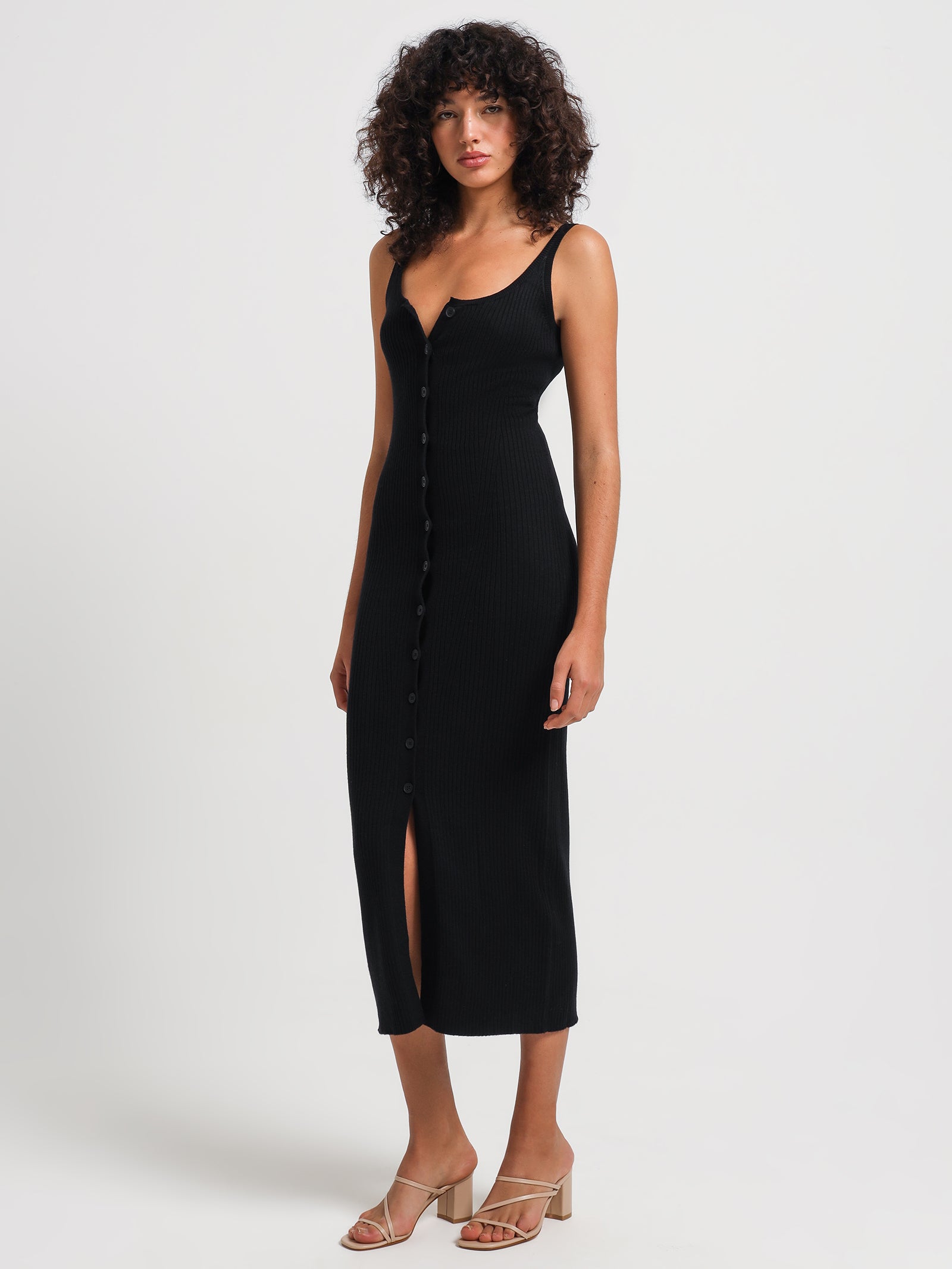 Malo Knit Dress in Black