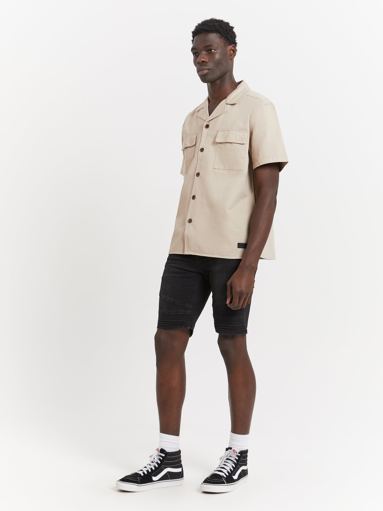 Pacific Short Sleeve Shirt in Bone