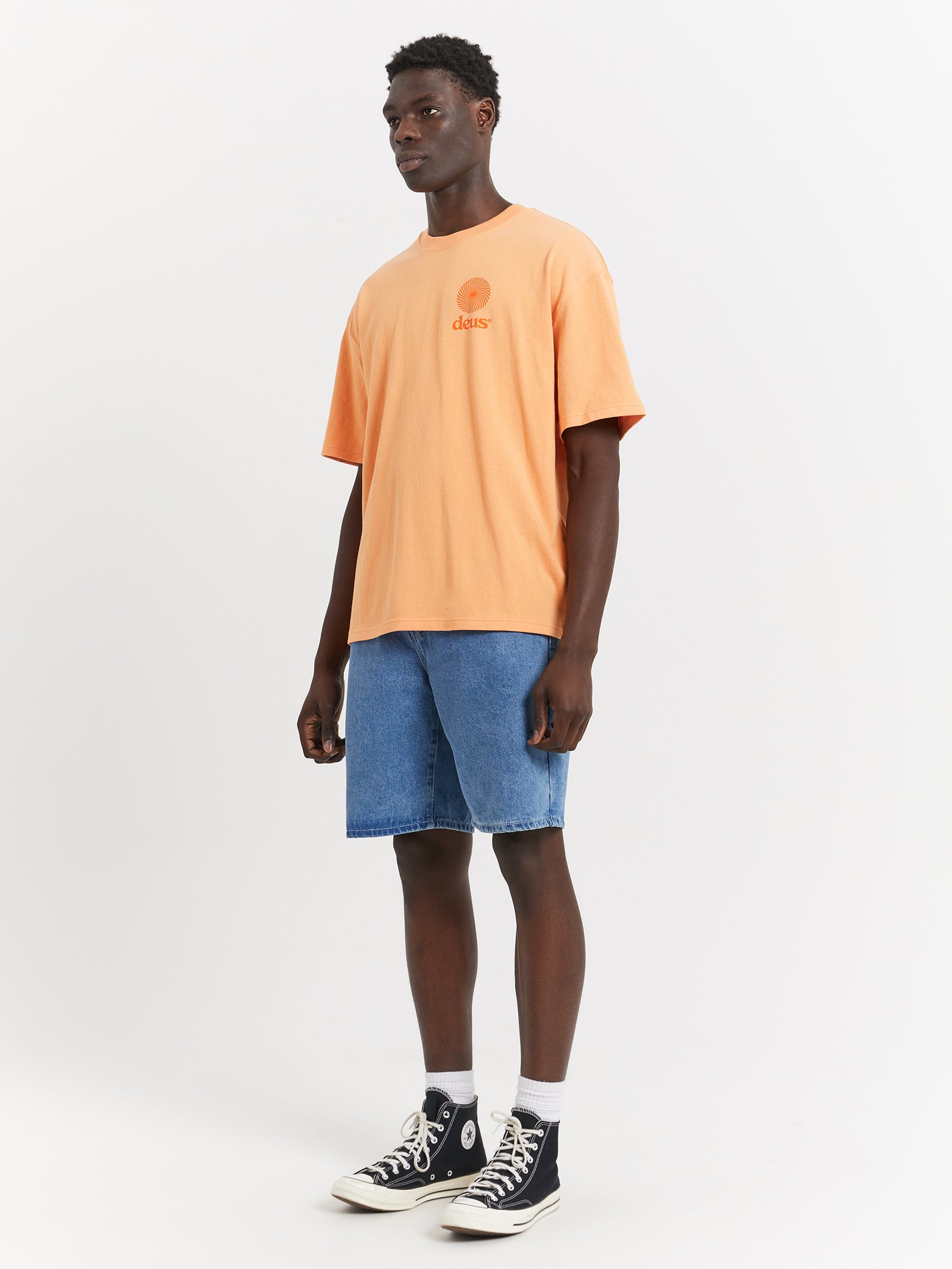 Strata T-Shirt in Apricot