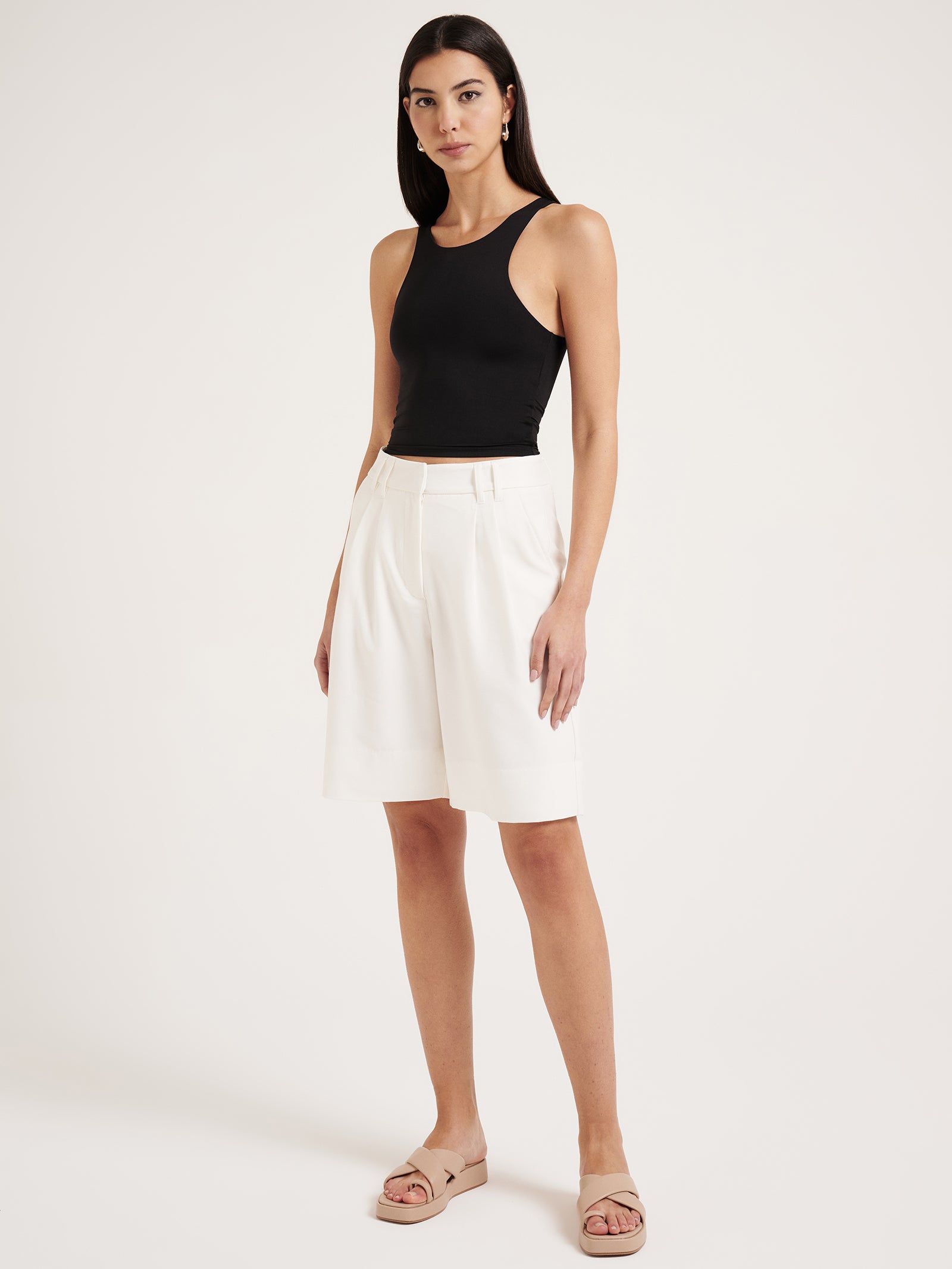 Shanti Tailored Shorts in White