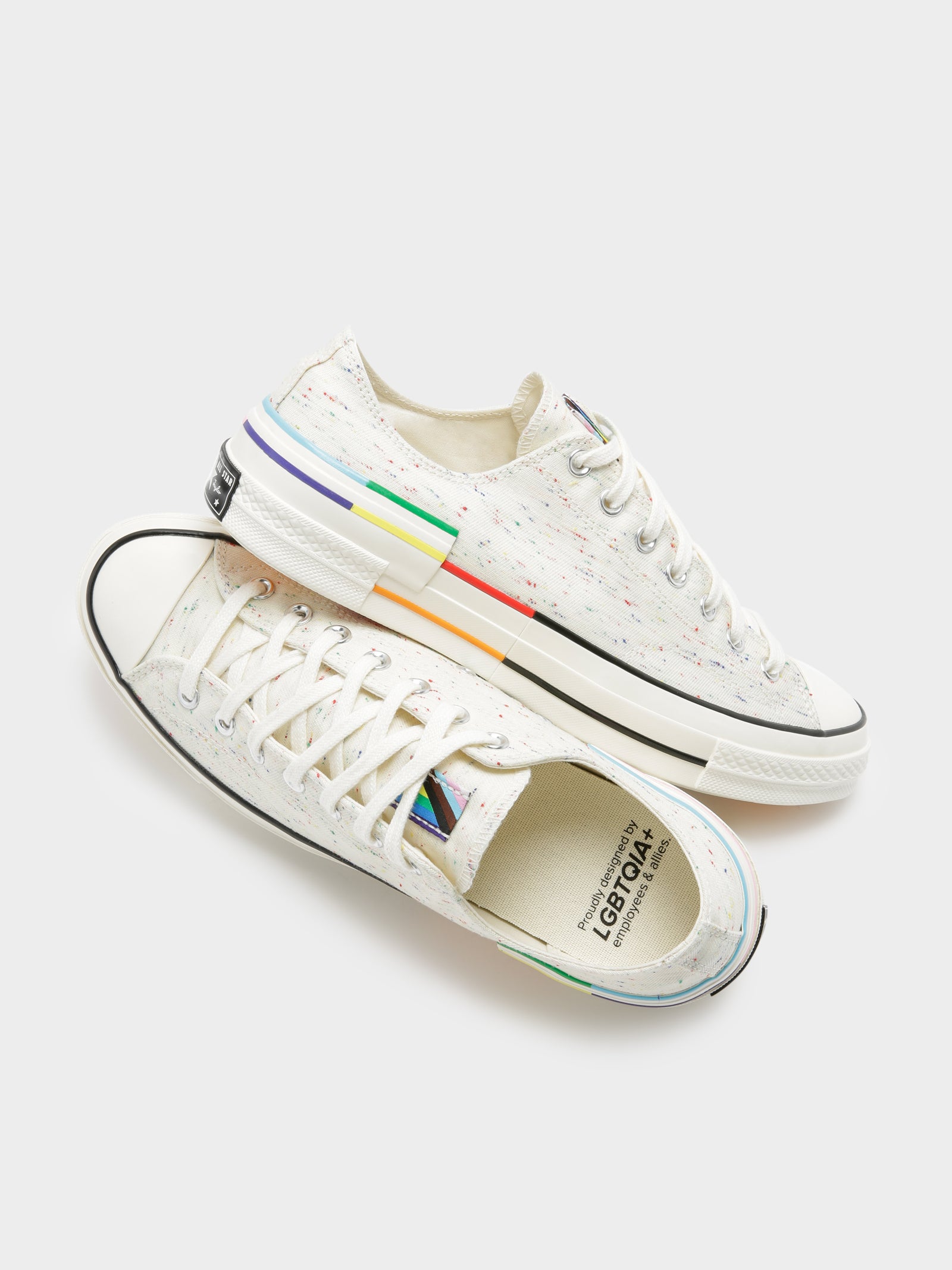 Unisex Chuck 70 Pride Low Sneakers in Rainbow