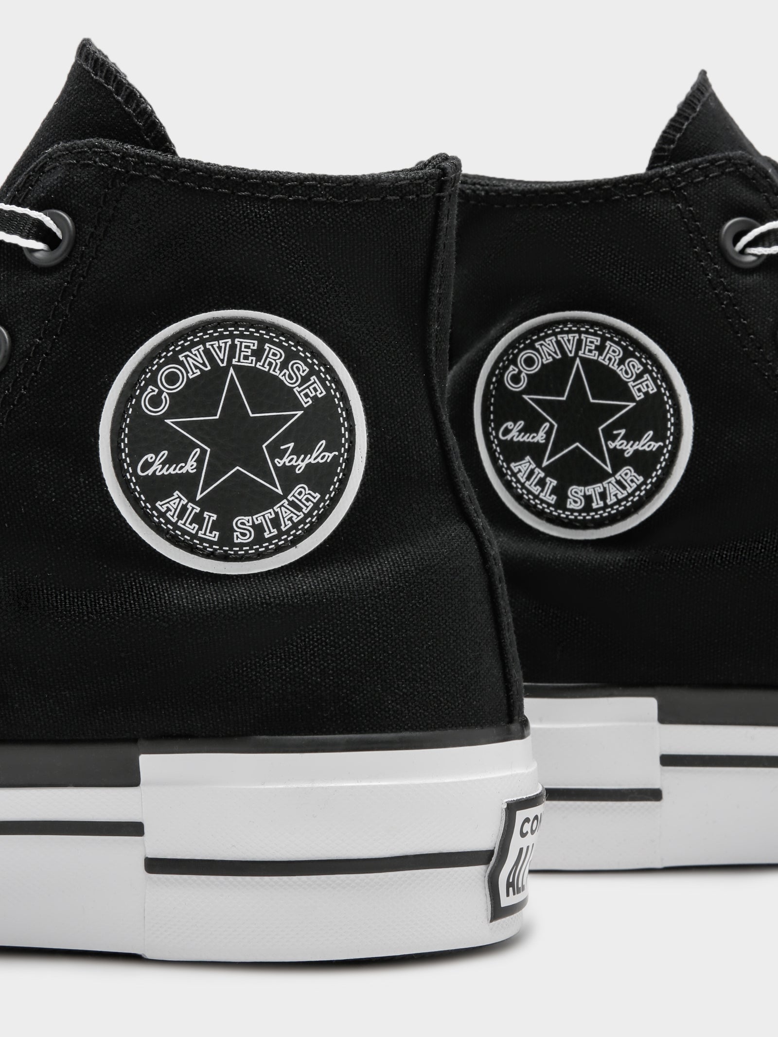 Womens Chuck Taylor All Star Lift Outline Sketch Sneakers in Black & White