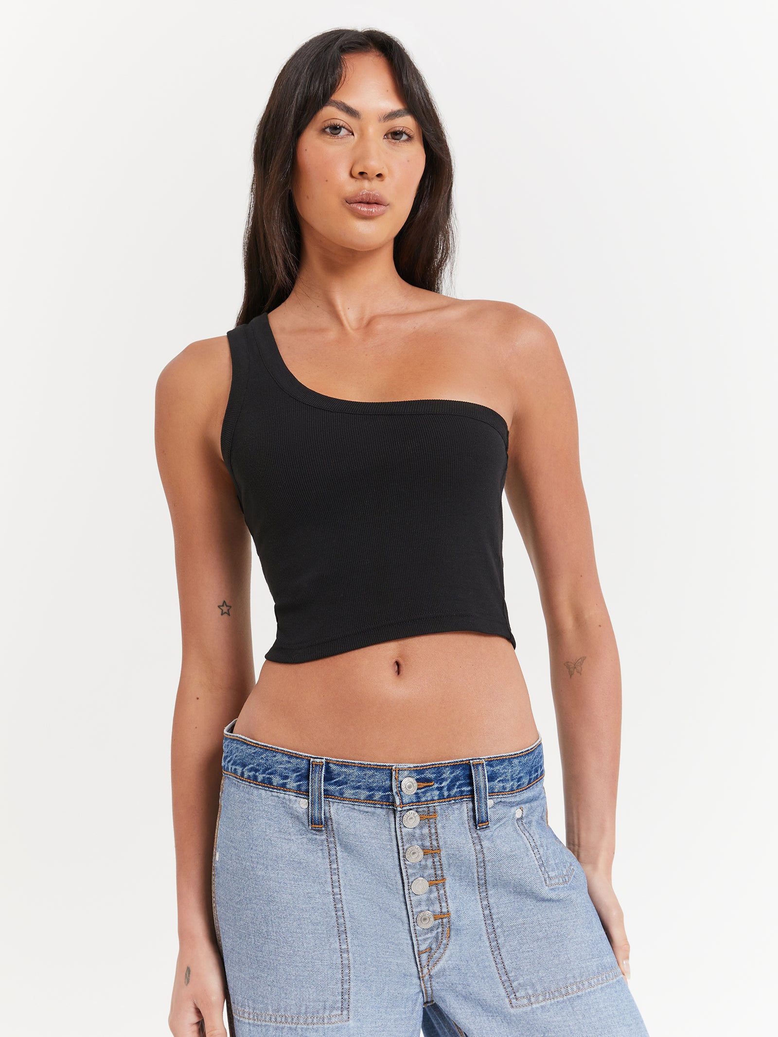 Jordan Asymmetrical Top in Black