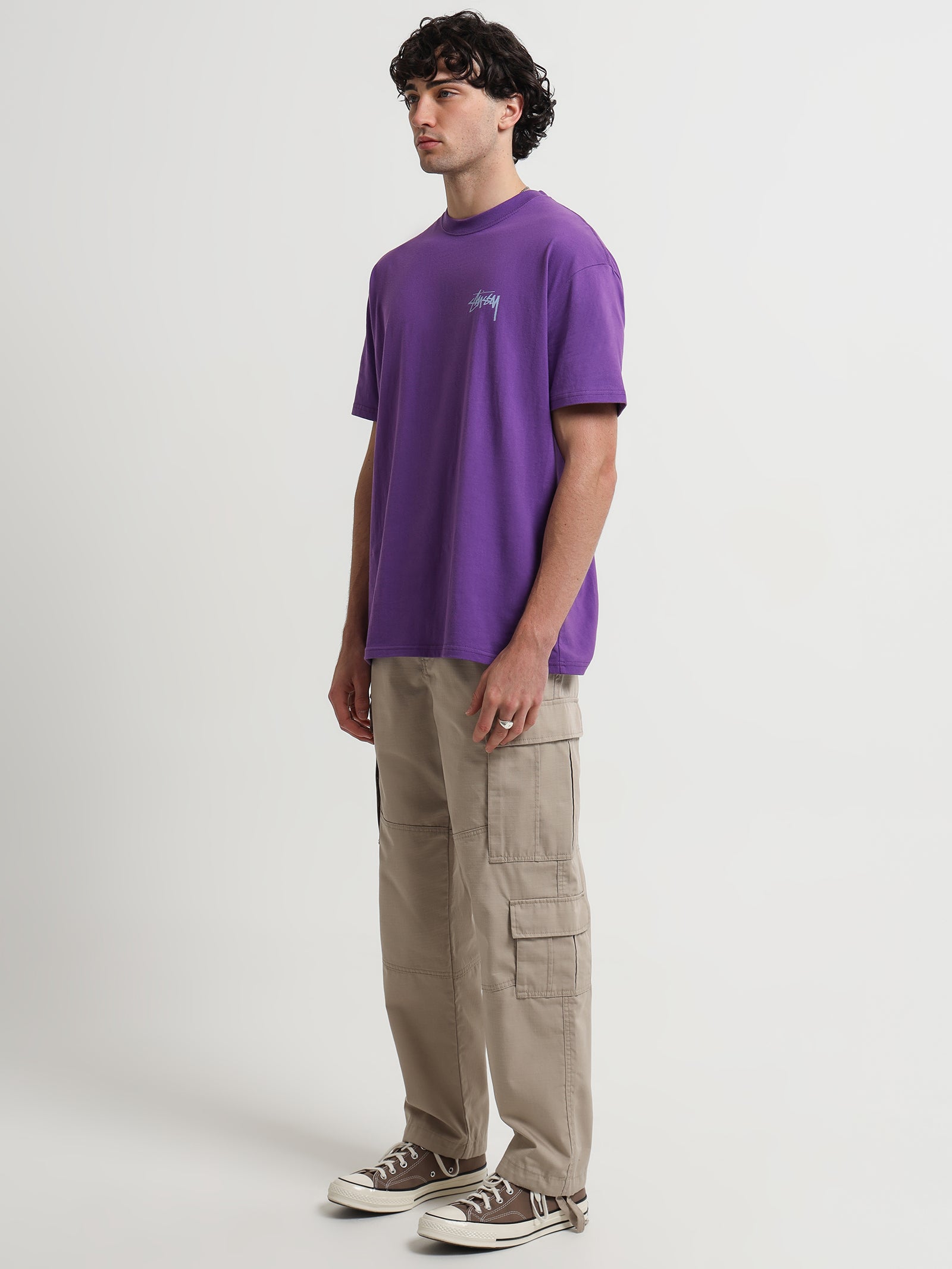 Two Dice Short Sleeve T-Shirt in Violet