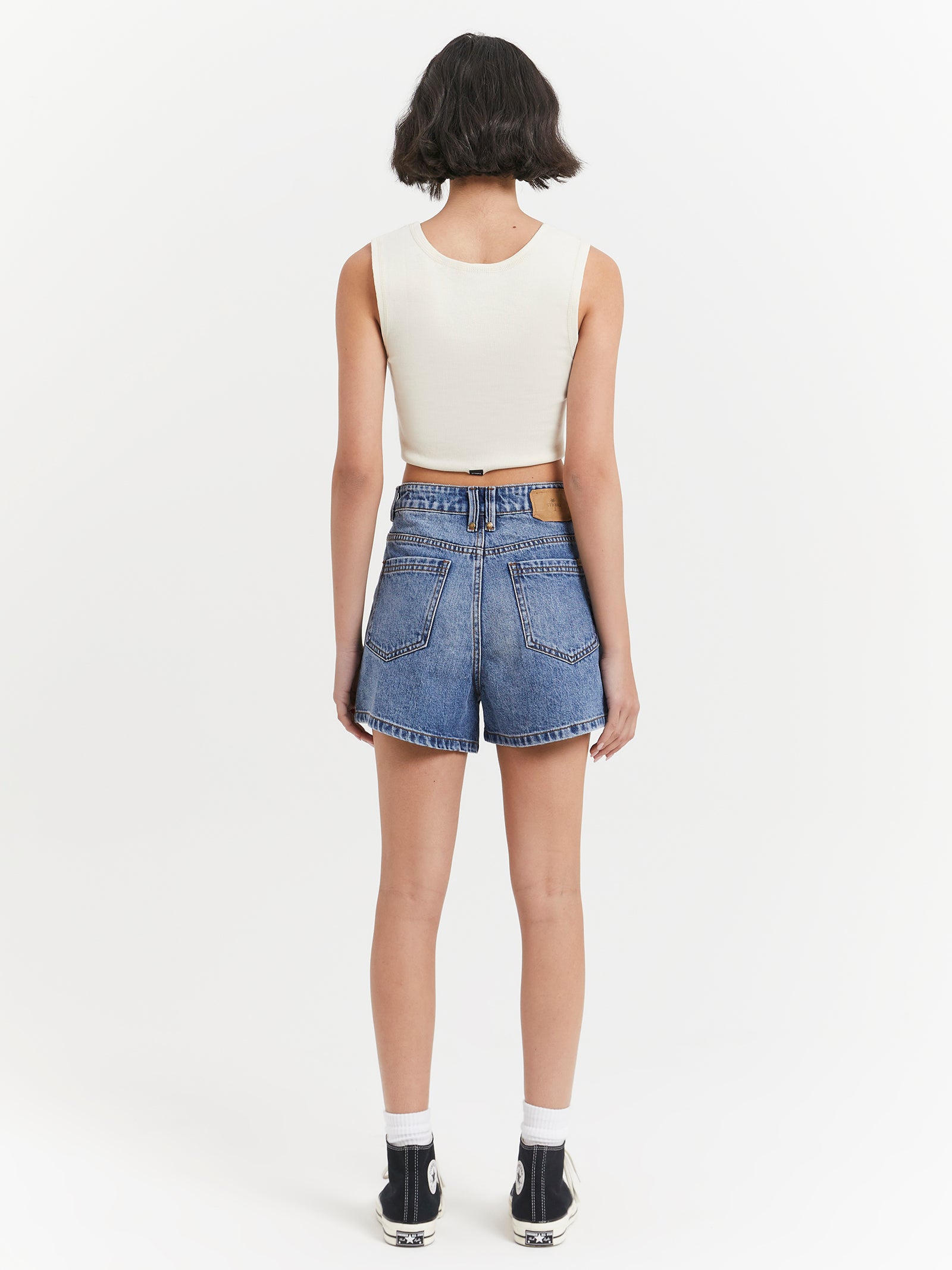 Erica Shorts in Weathered Blue