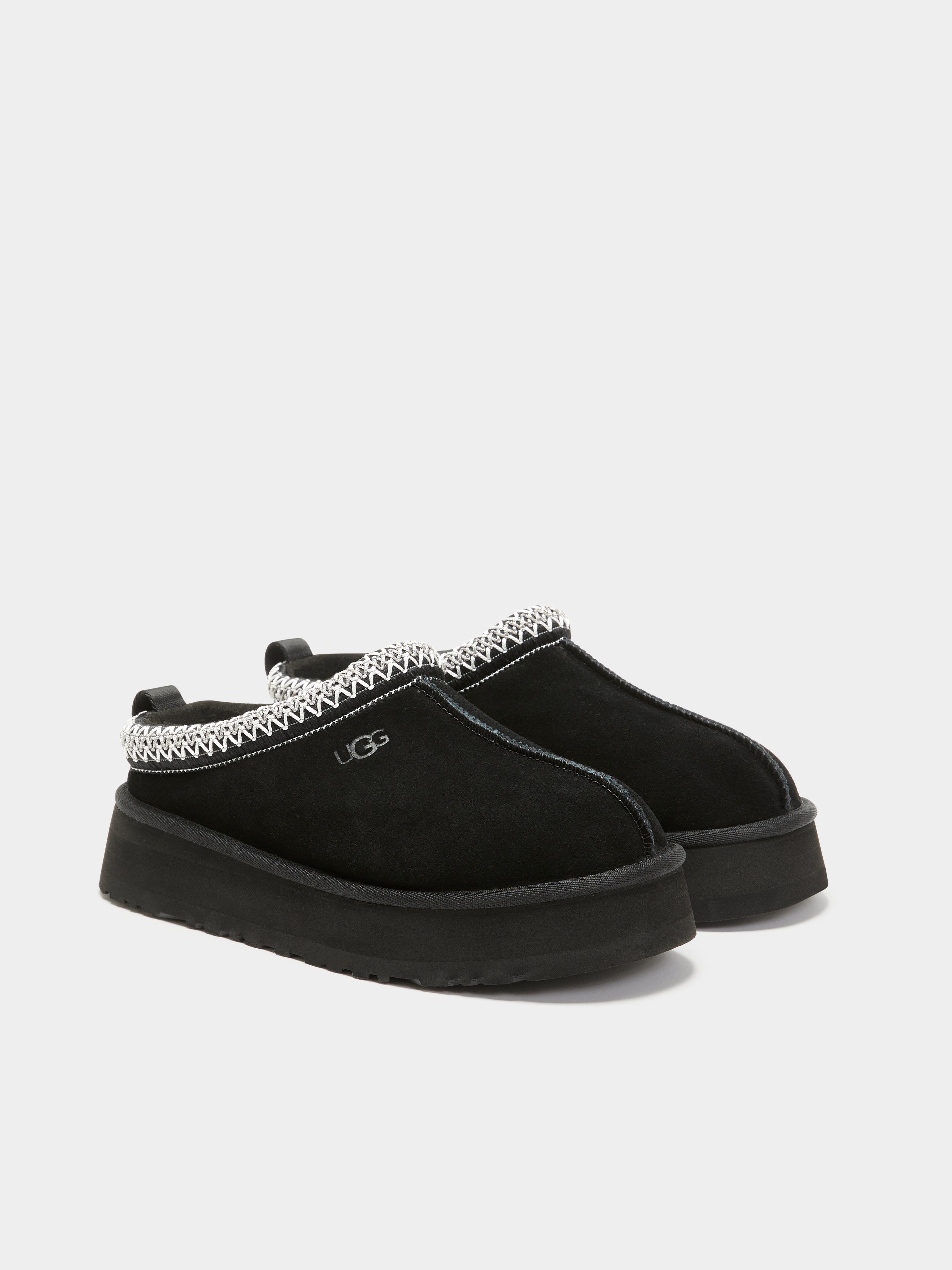 Womens Tazz Platform Slip-On Shoes in Black