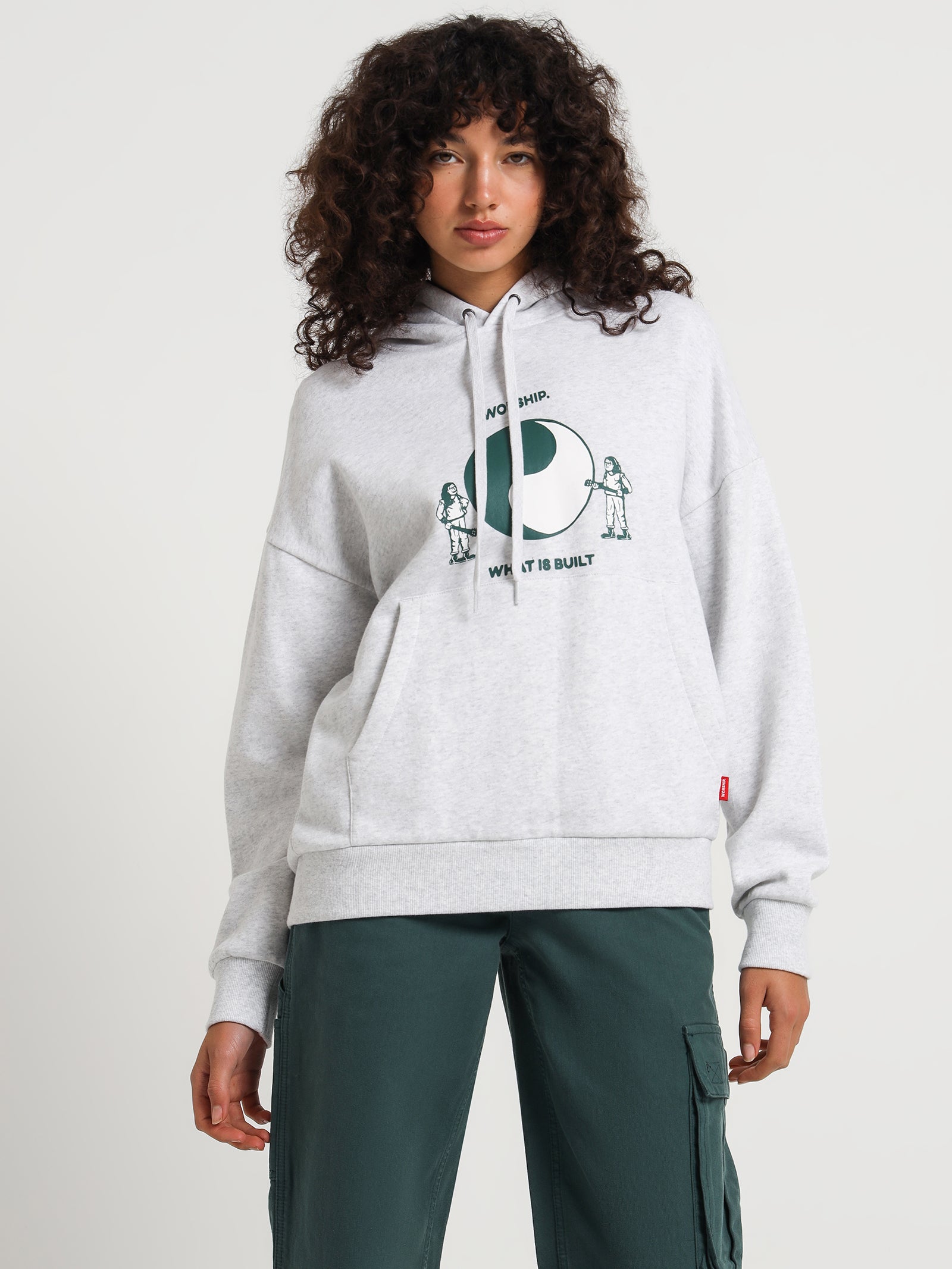 Breakdown Hoodie in Snow Marle