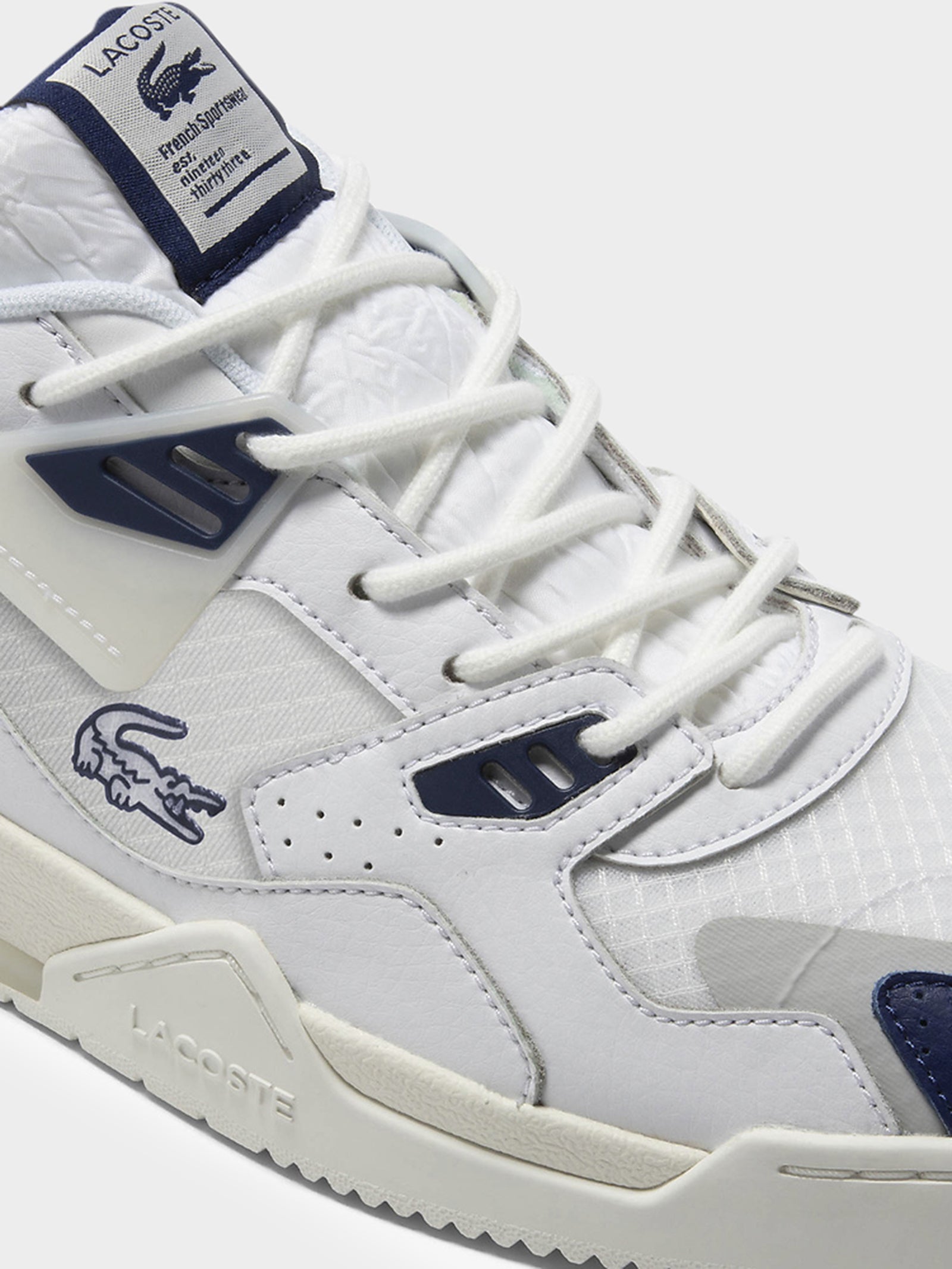 Mens LT Court 125 Sneakers in White & Navy