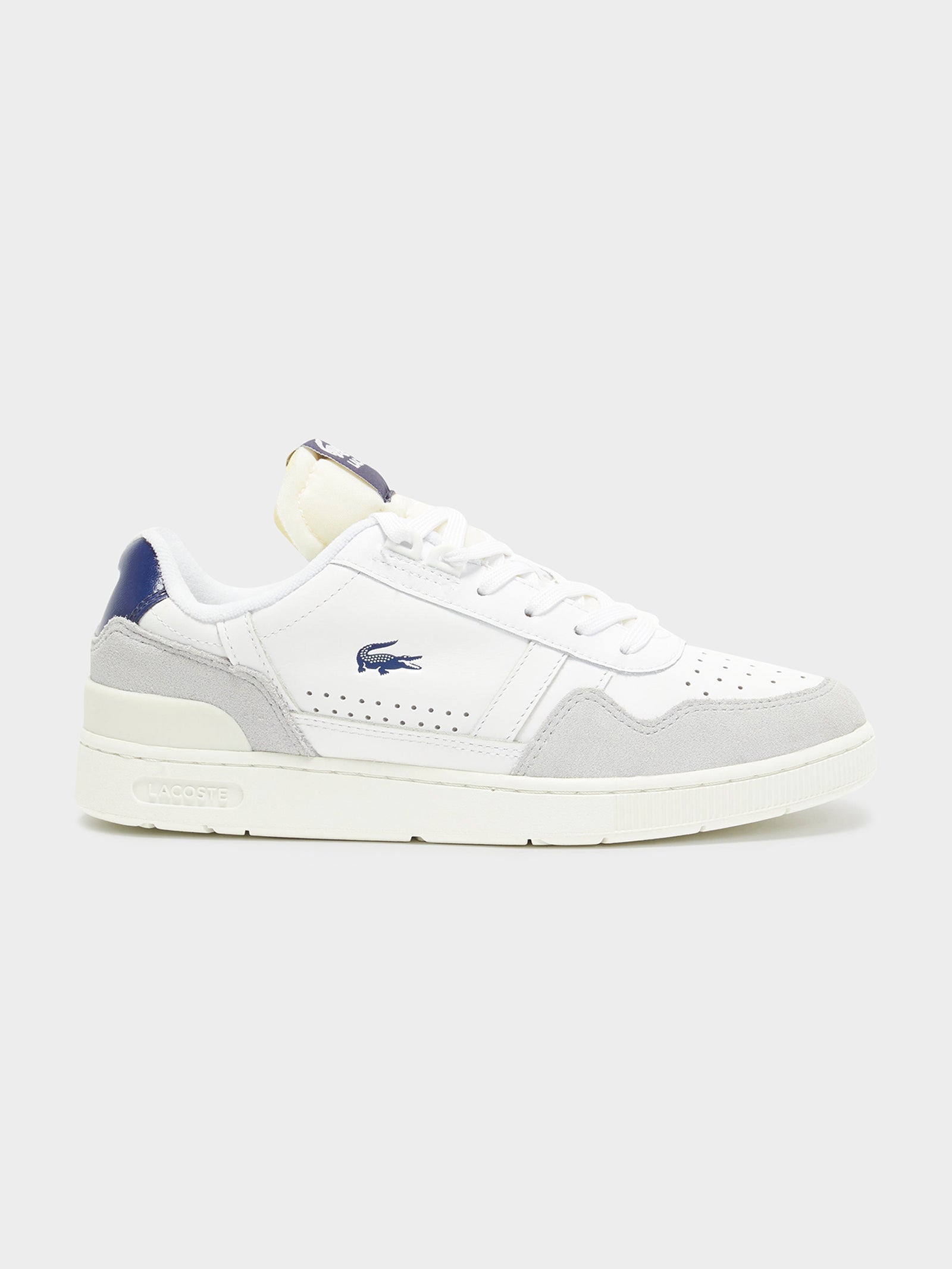 Womens T-Clip Sneakers in White & Navy