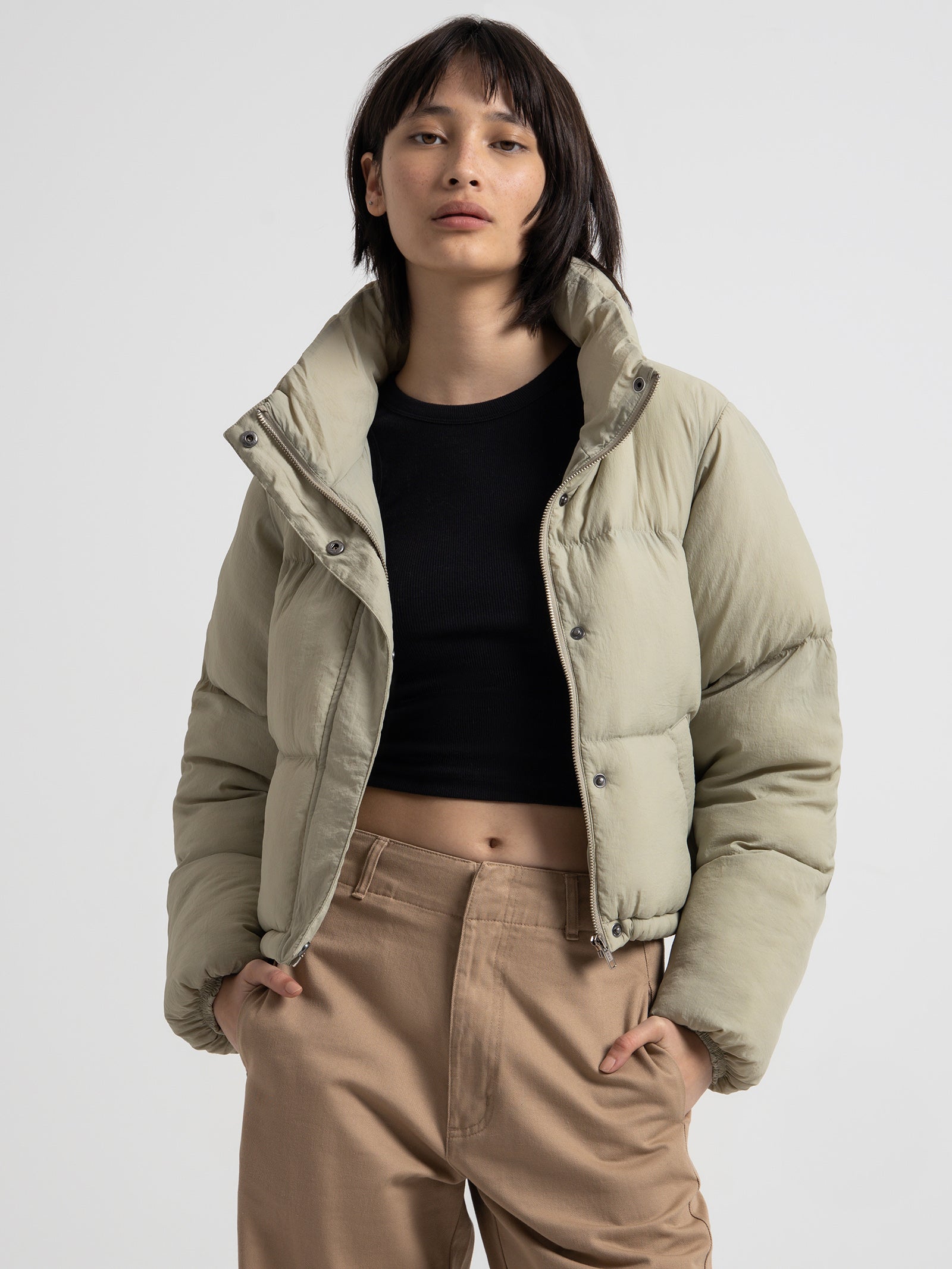 Topher Puffer Jacket in Cucumber Green