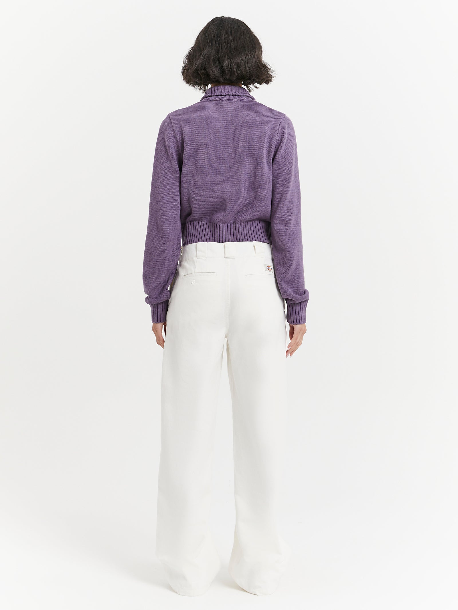 Knit Half Zip in Shadow Violet