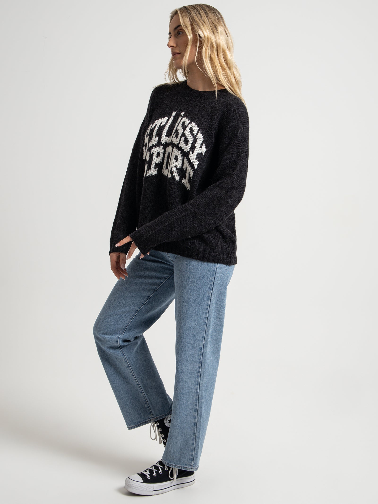 Stussy Sport Knit in Black