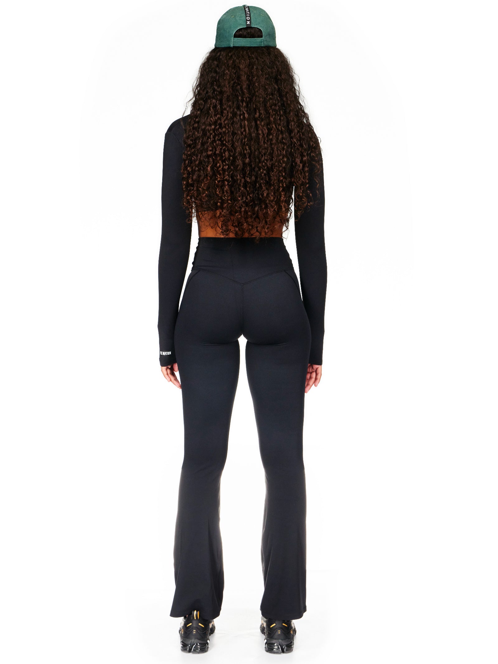 Reform Full Length Flare Leggings in Black