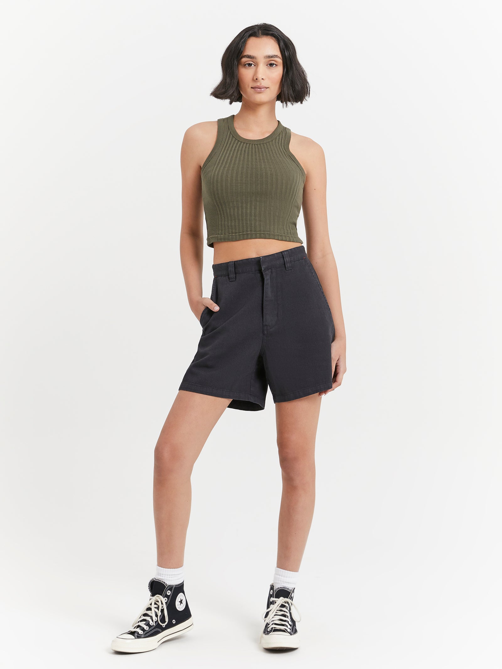 Hard Yakka X Thrills Koko Short in Dark Charcoal