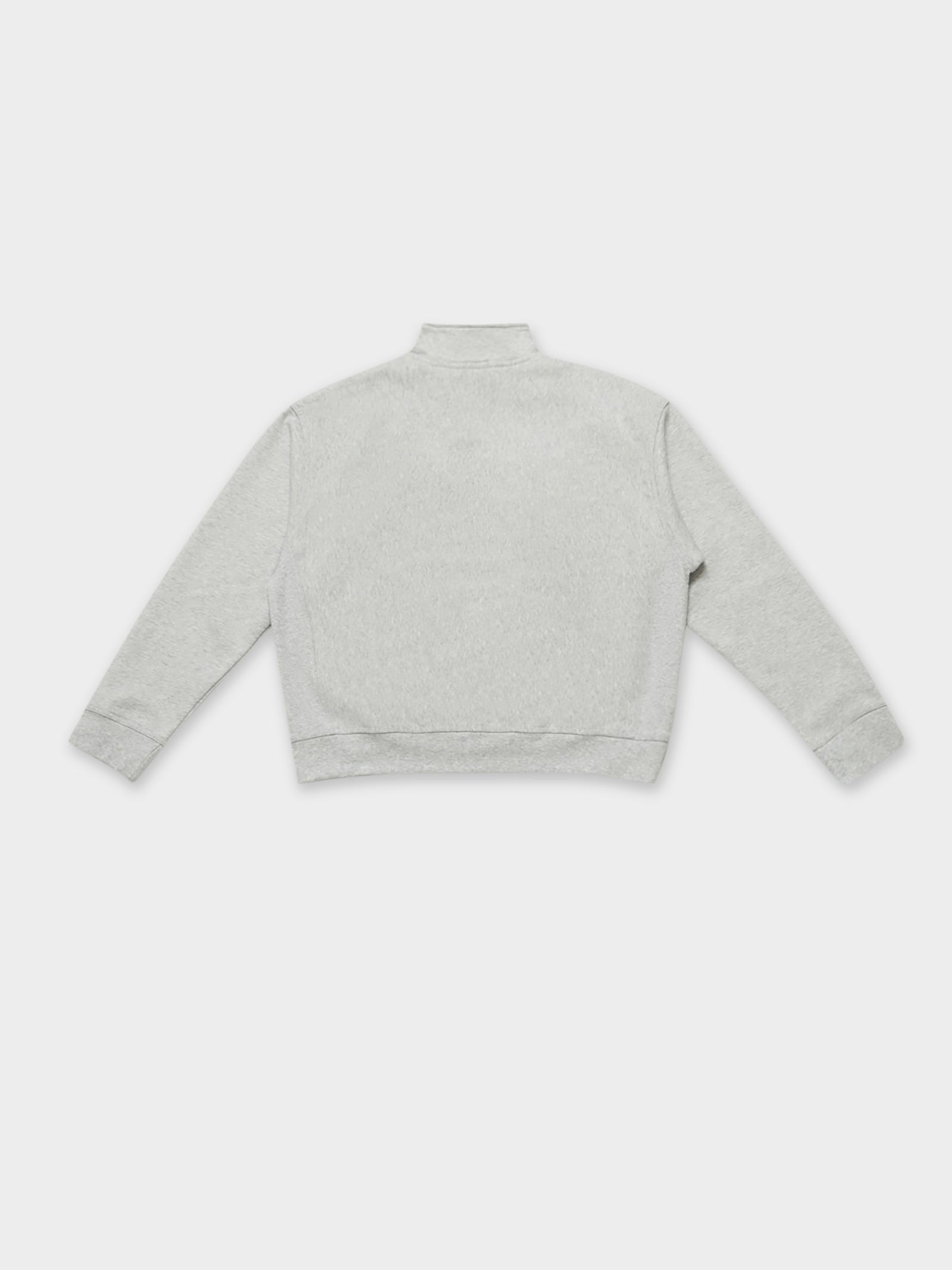 Half Zip American Zip Sweat in Ash Heather Grey