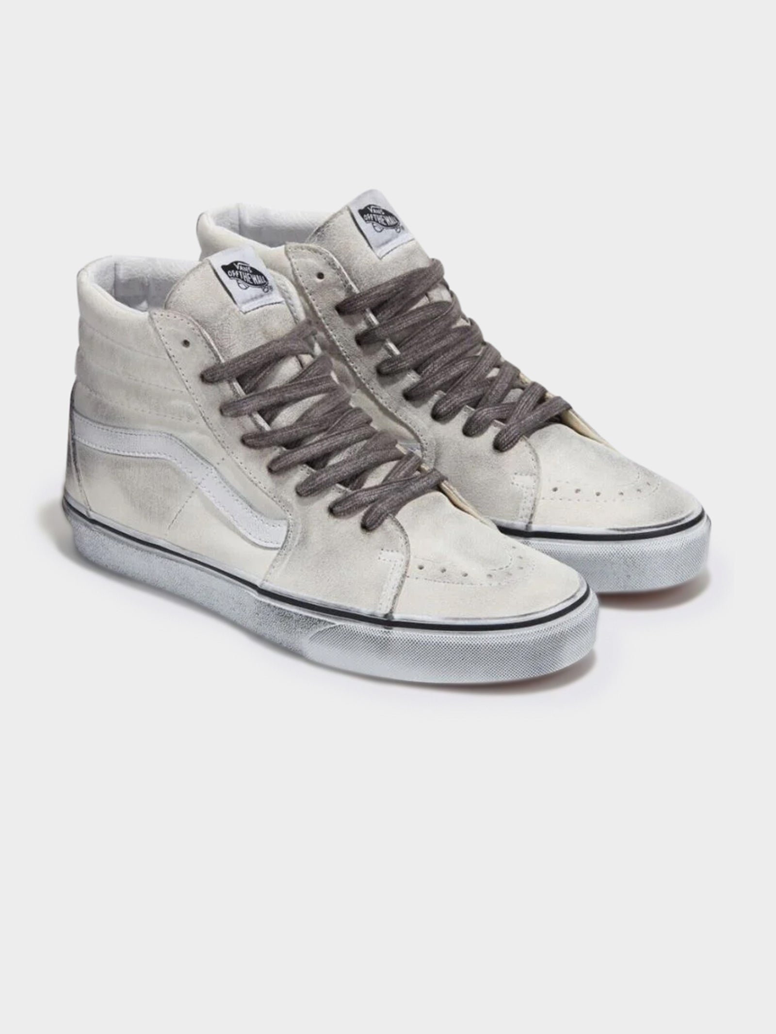 Unisex Sk8-Hi Stressed Sneaker in White