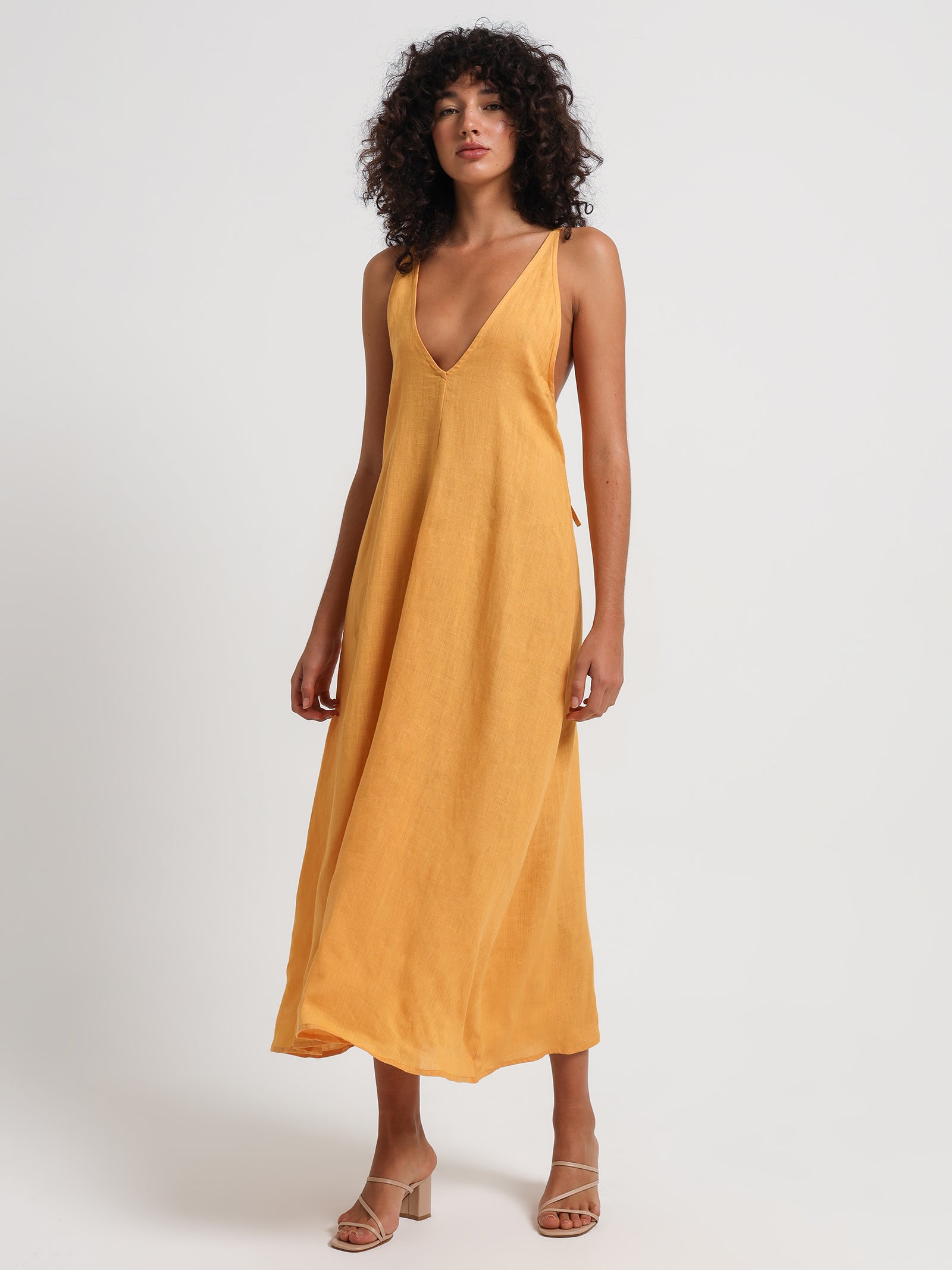 Lucia Maxi Dress in Sunset Yellow