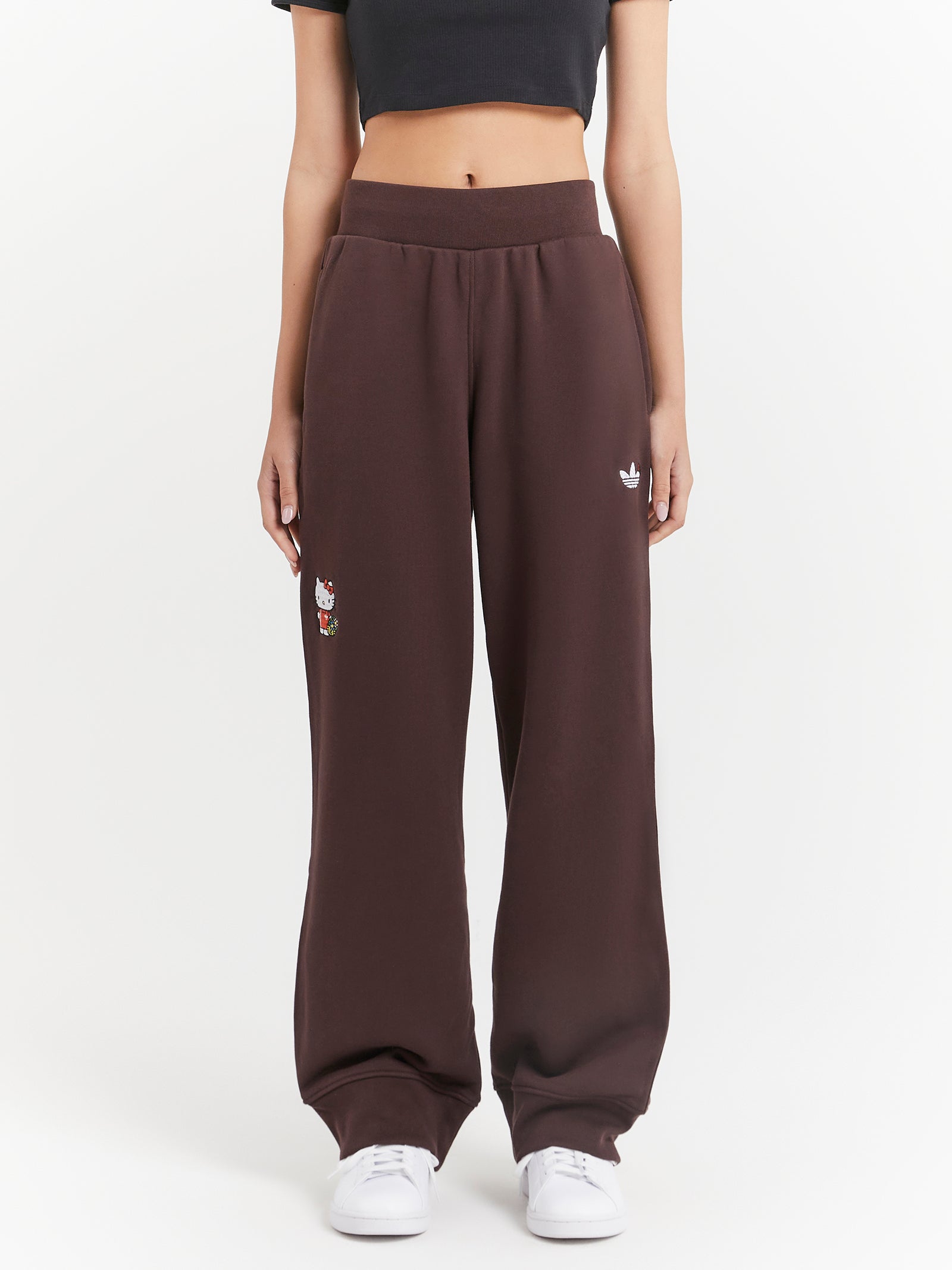 Adidas Originals x Hello Kitty Joggers in Shadow Brown