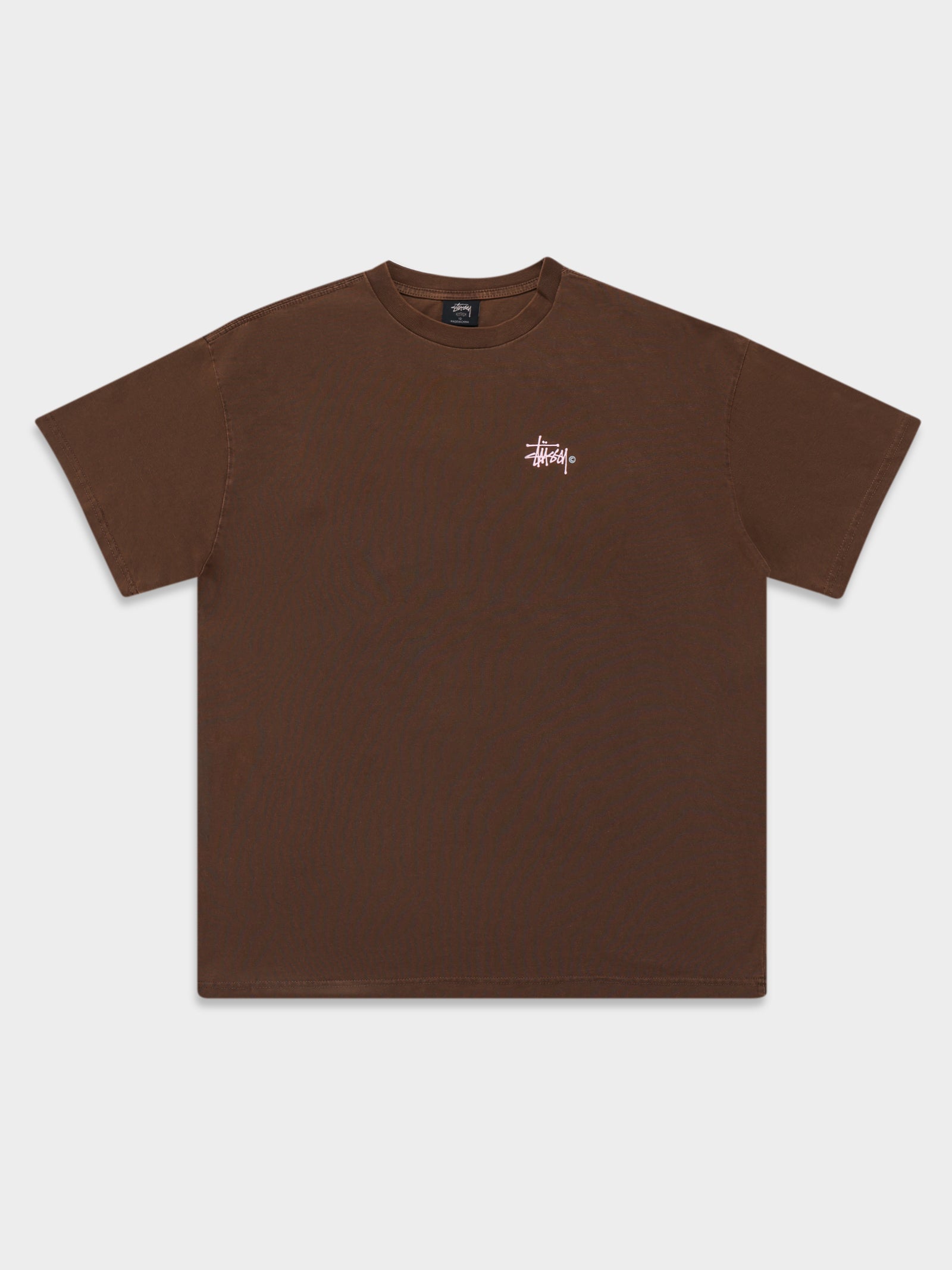 Graffiti Pigment T-Shirt in Coffee