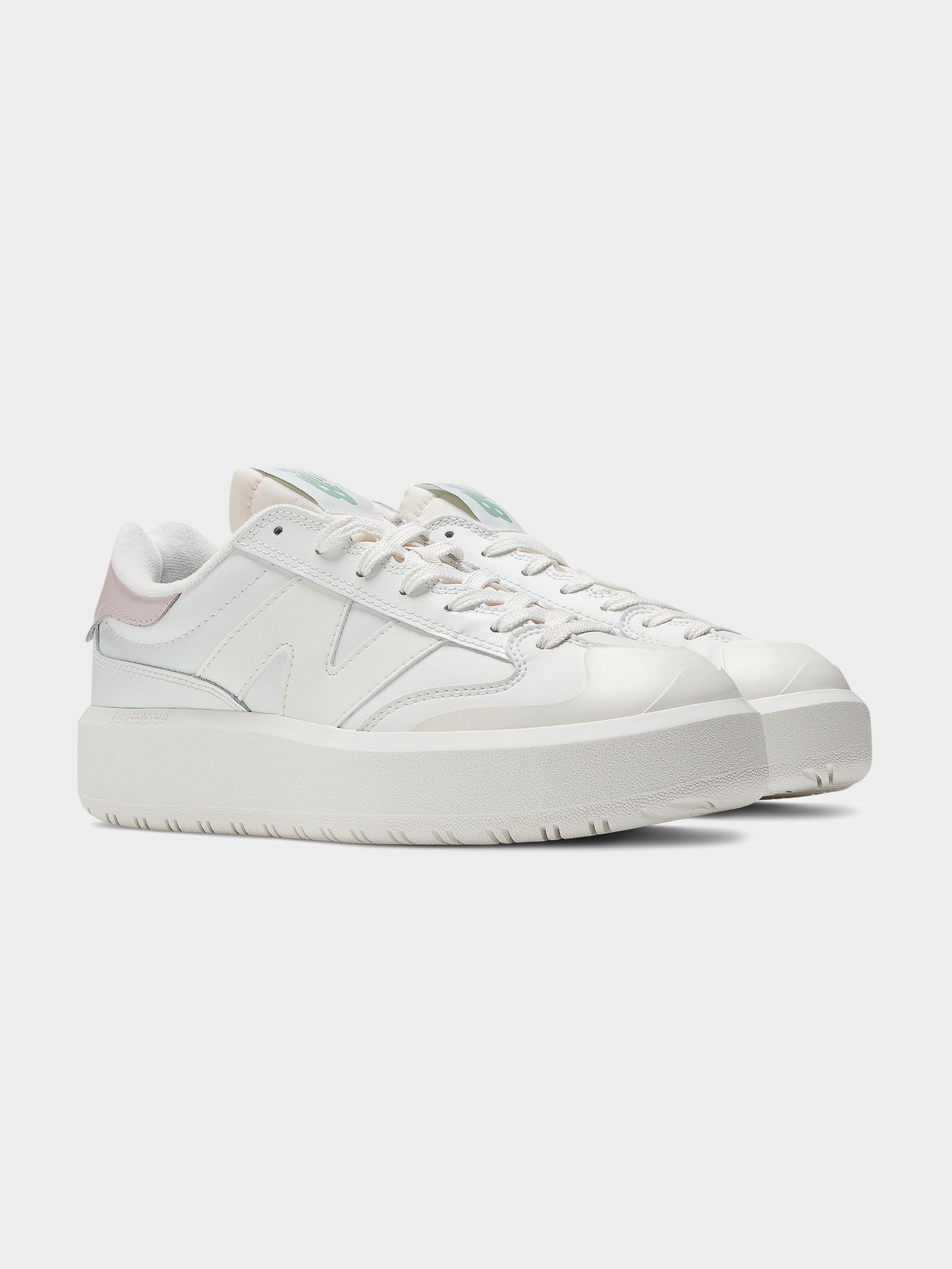 Unisex CT302 Sneakers in White, Stone Pink & Sage Leaf