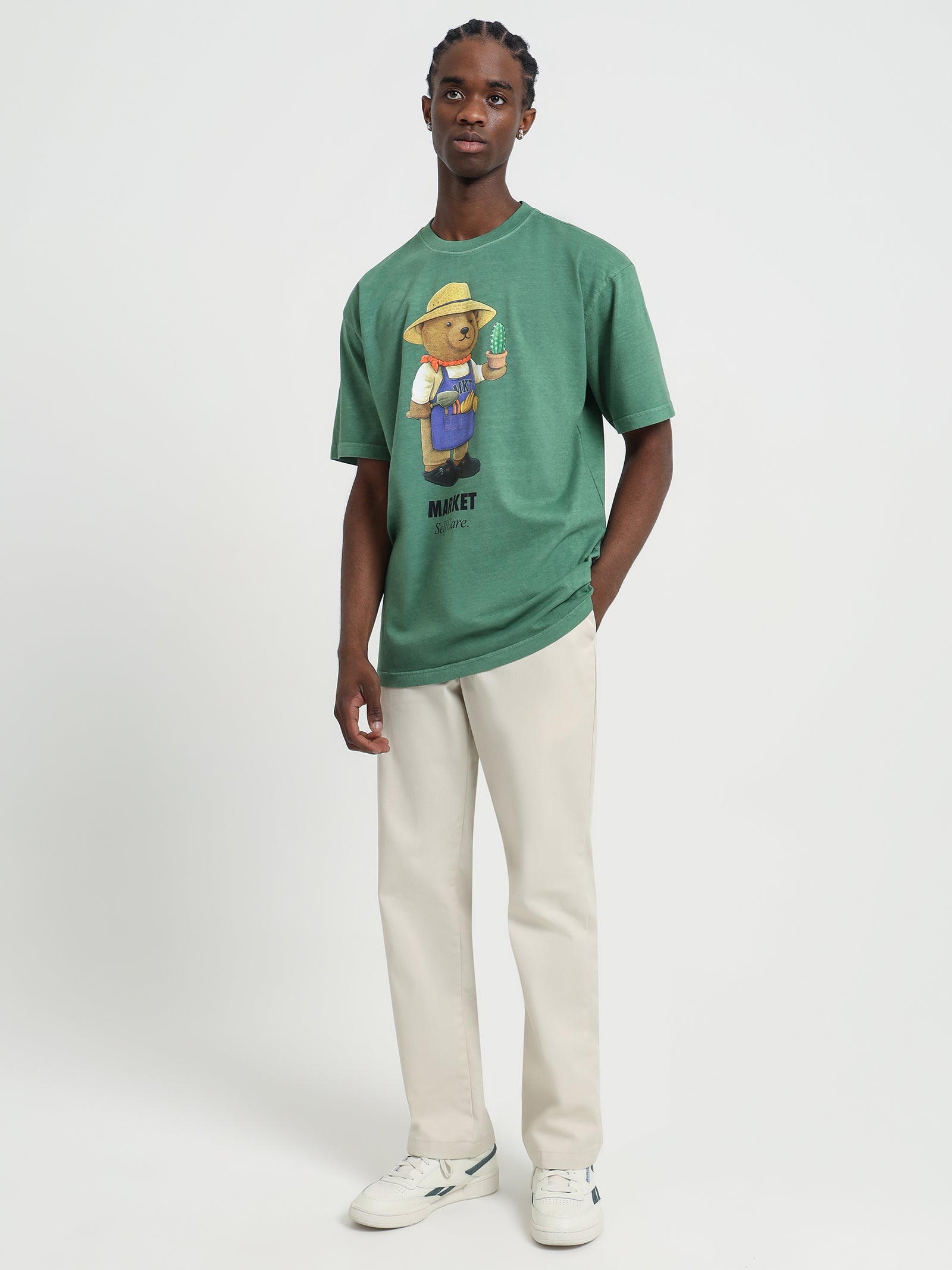 Botanical Bear T-Shirt in Eden