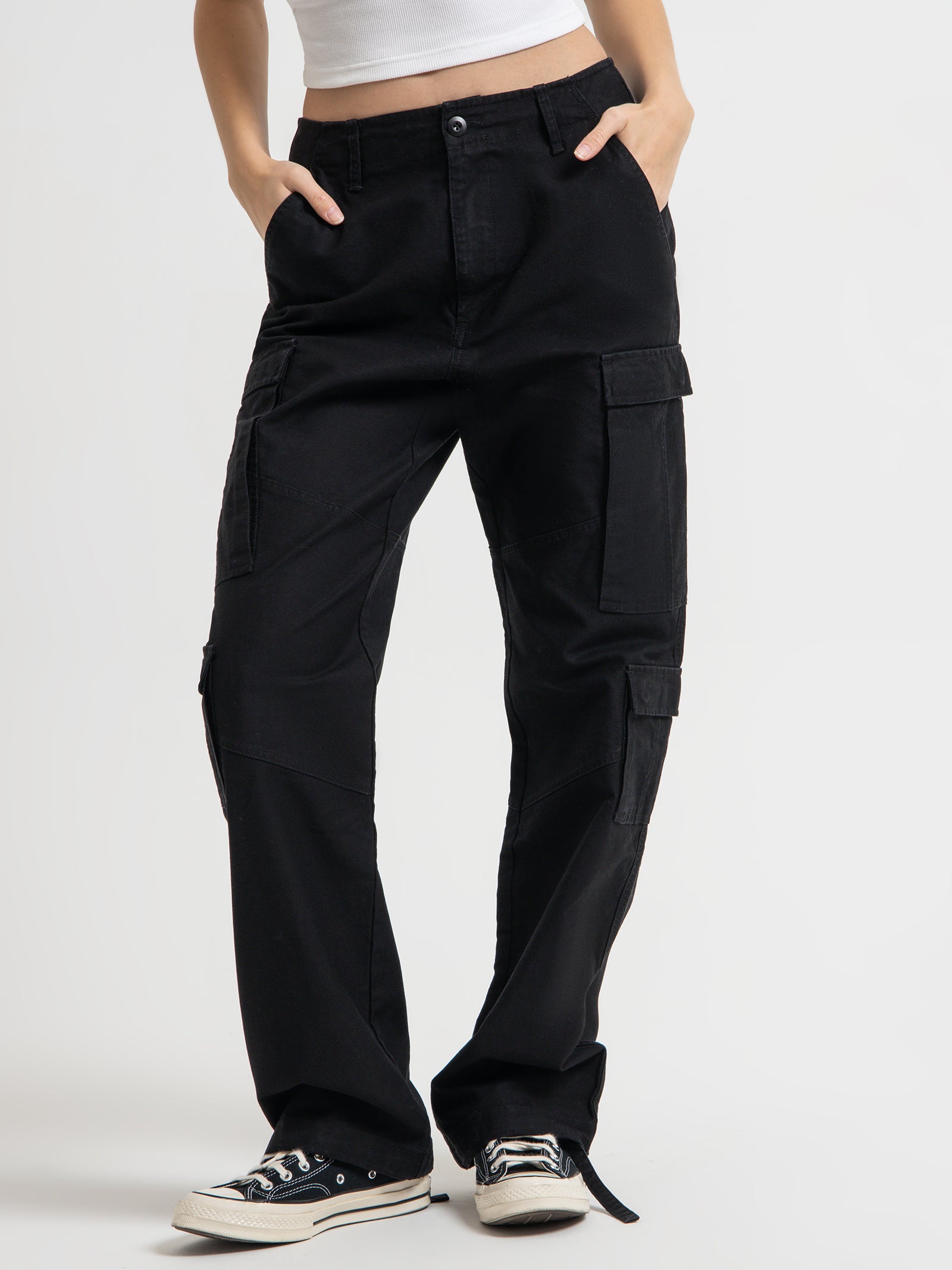 Surplus Cargo Pants in Black