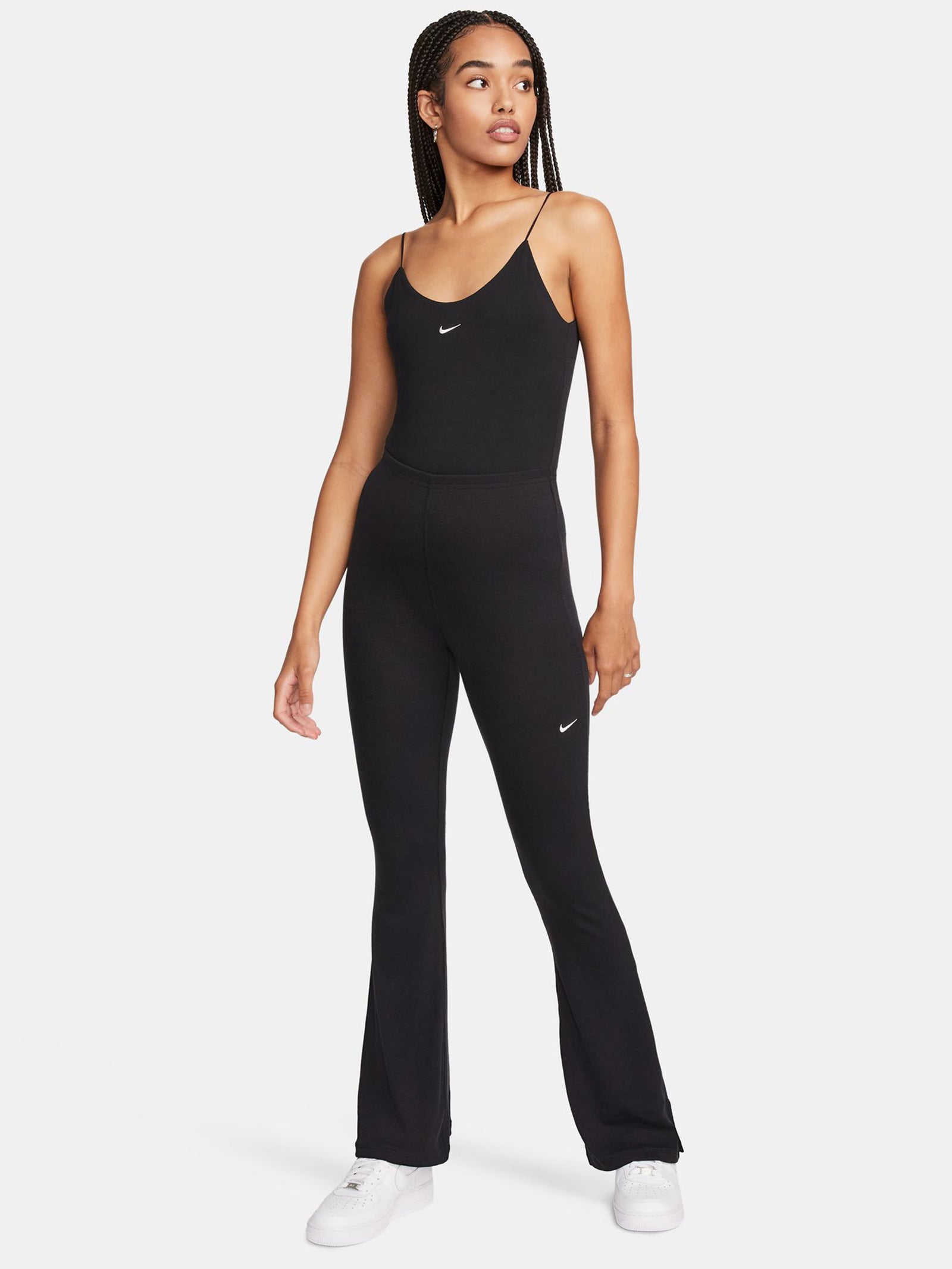 Tight Min-Rib Flared Leggings