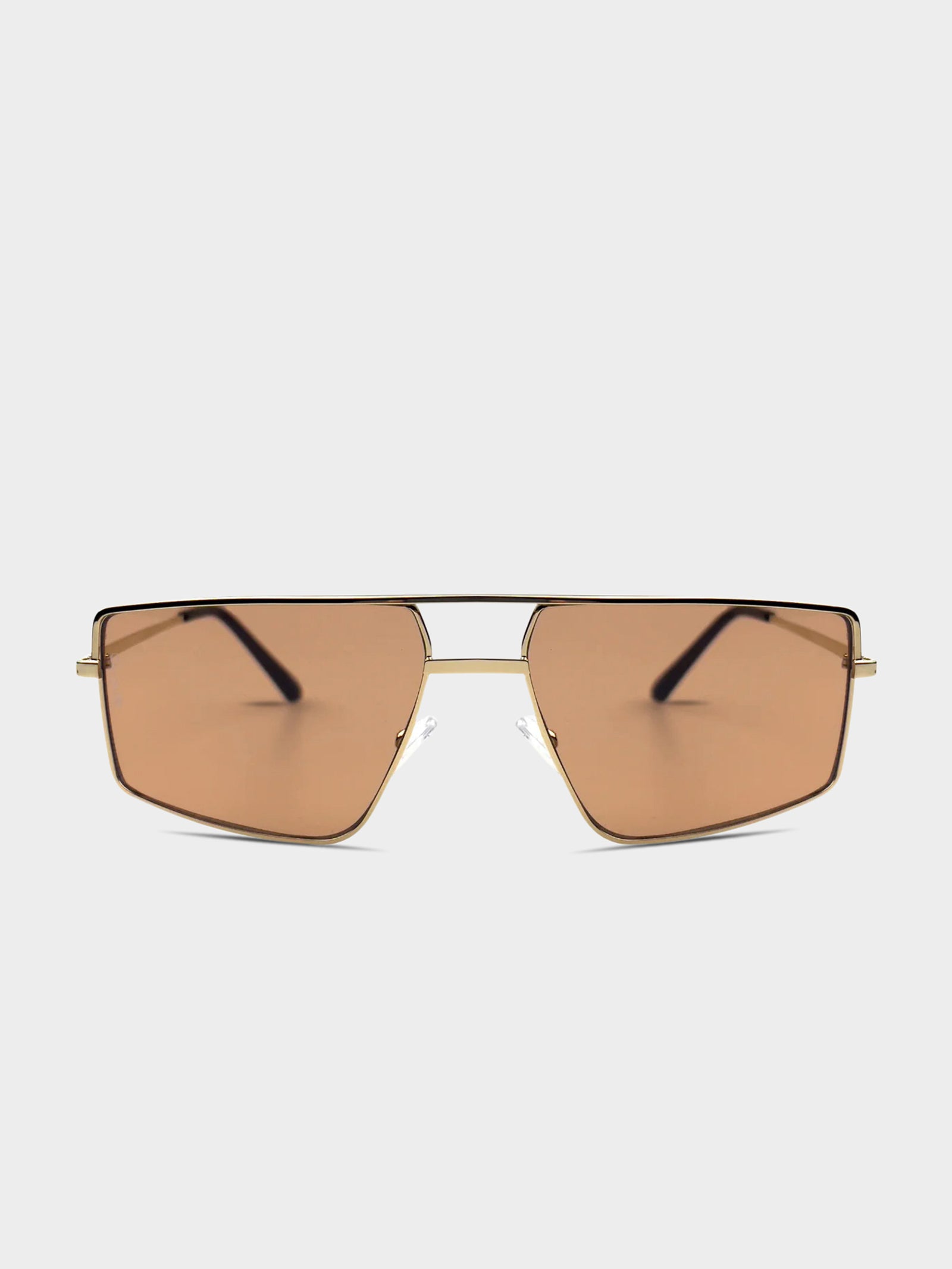 Jordan Sunglasses in Gold & Brown