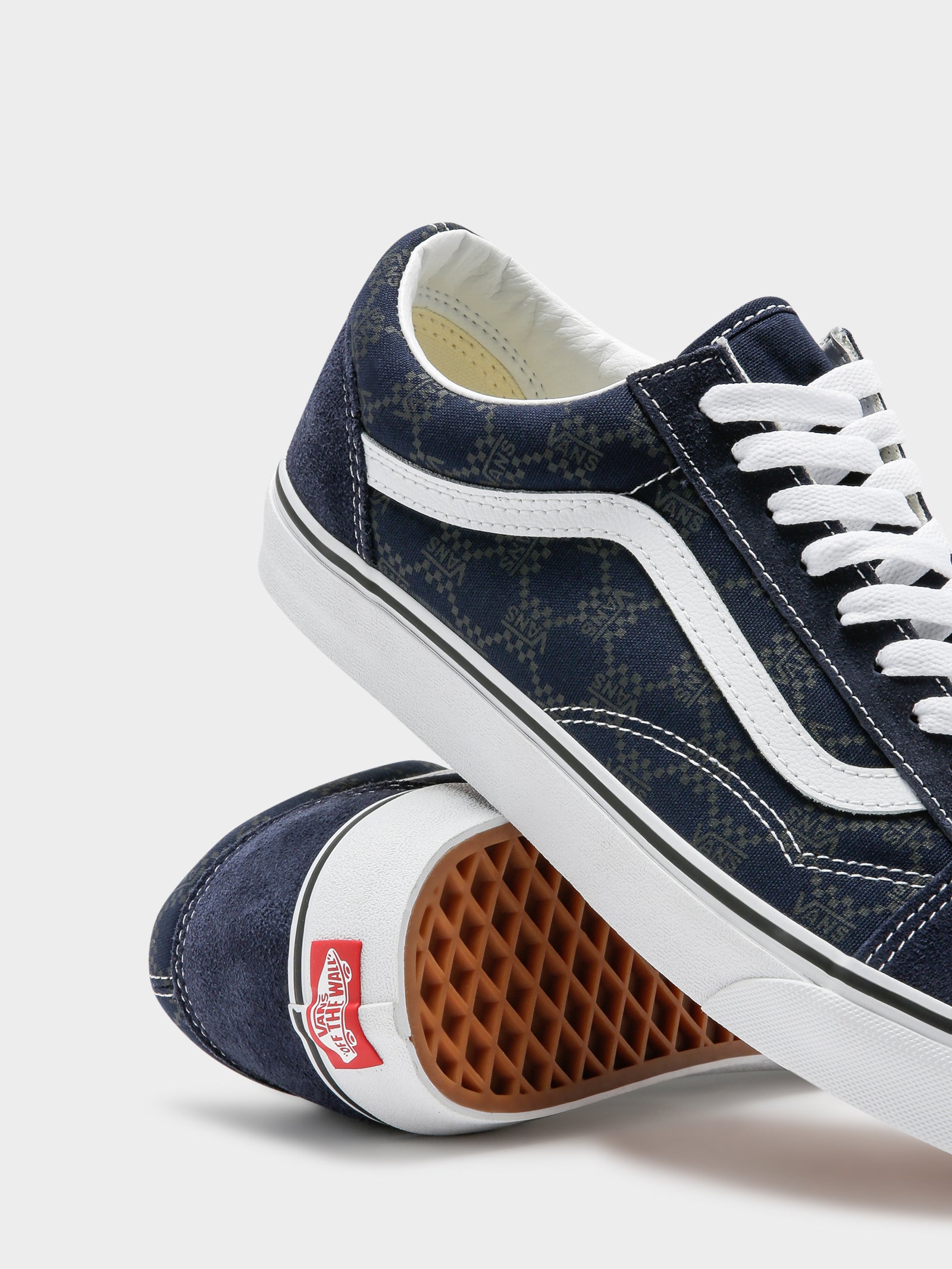 Unisex Old Skool Monogram Sneakers in Navy